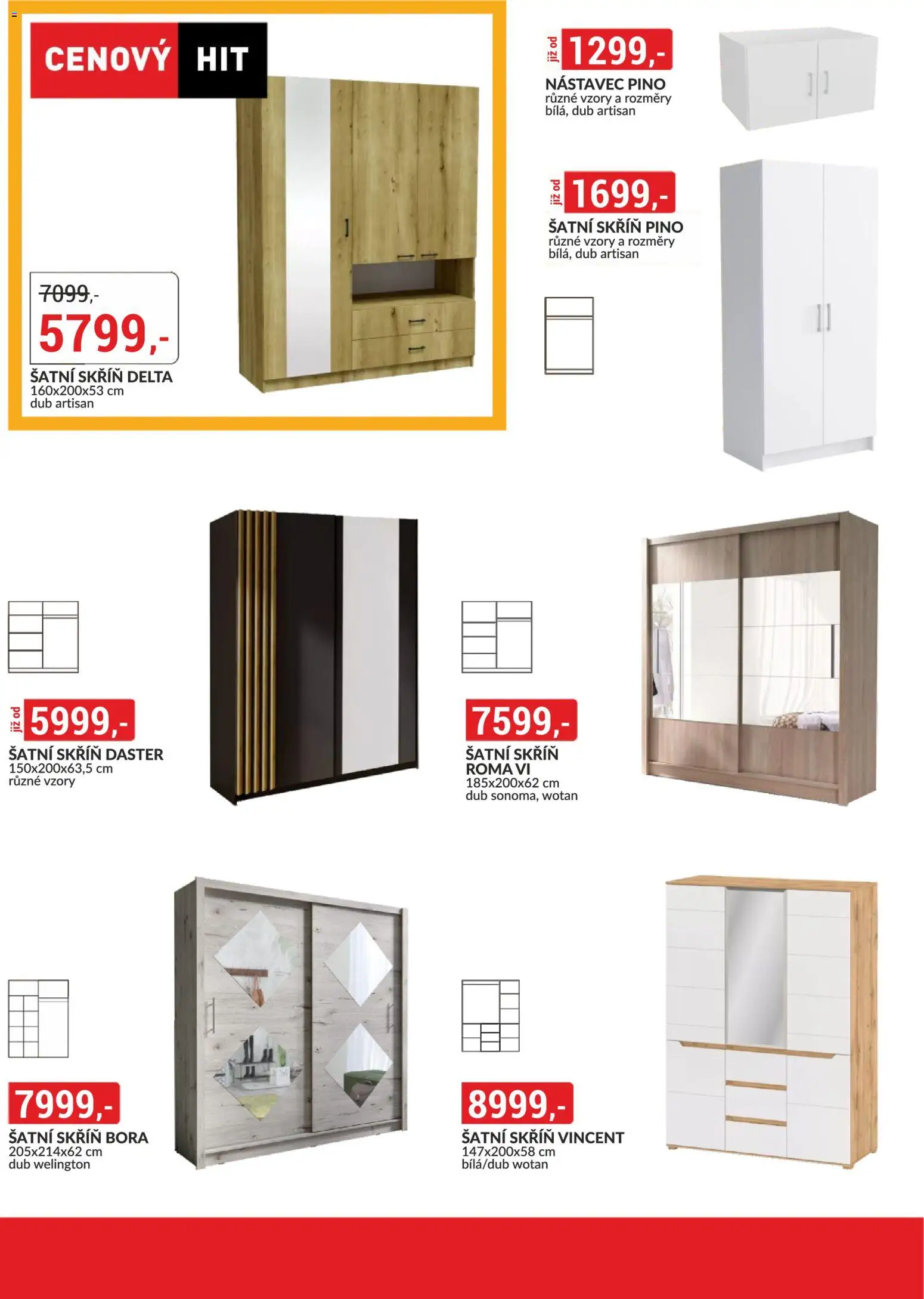 BAUMAX leták - Vaše bydlení, vaše pravidla od 01.11.2025 | Strana: 54 | Produkty: Šatní skříň, Skříň