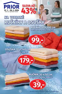 Náhled letáku Prior - Akční Nabídka Bytového Textilu od 12.01.2026