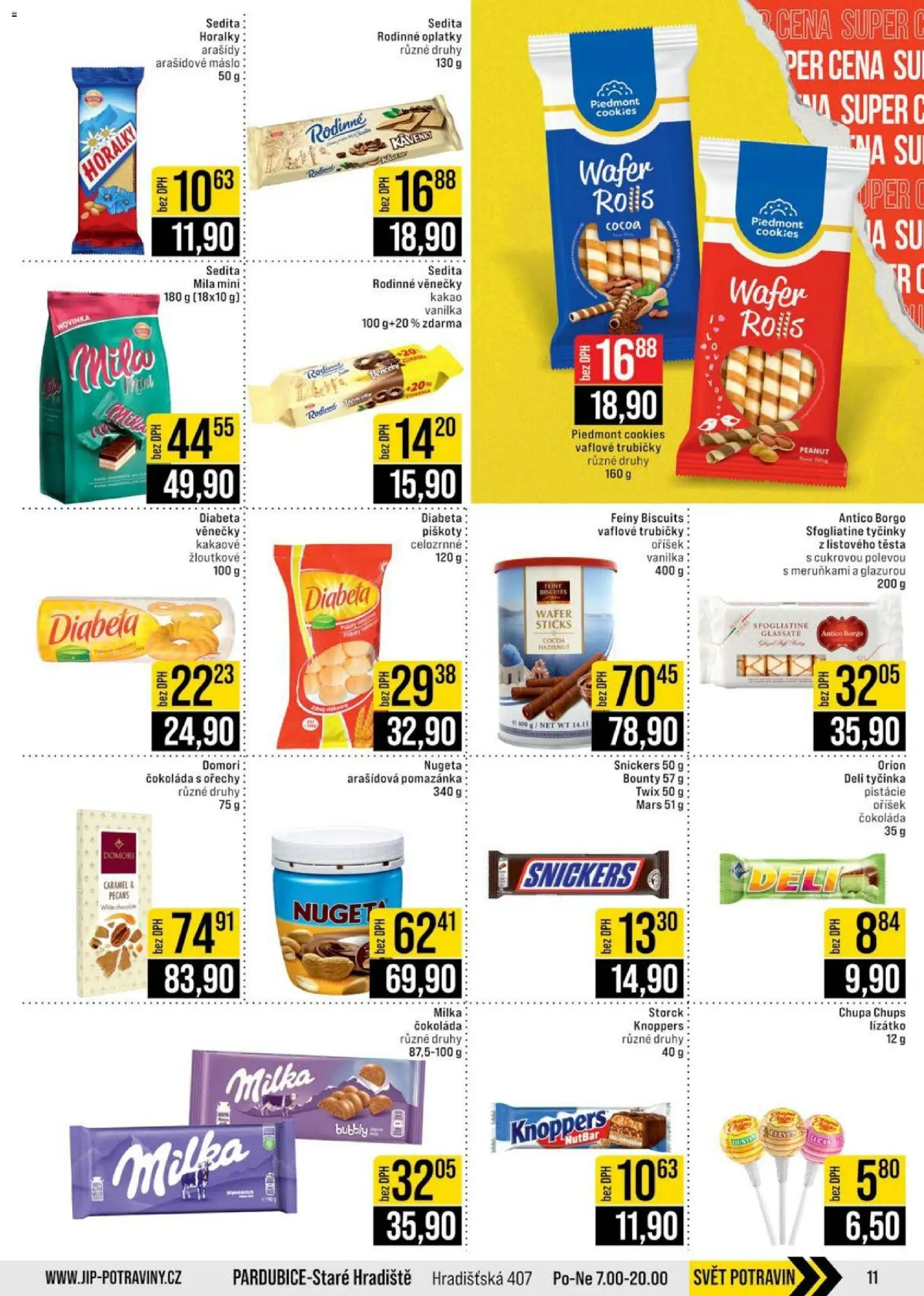 Jip leták - Cash & Carry od 21.01.2026 | Strana: 11 | Produkty: Milka, Ořechy, Arašídy, Pomazánka