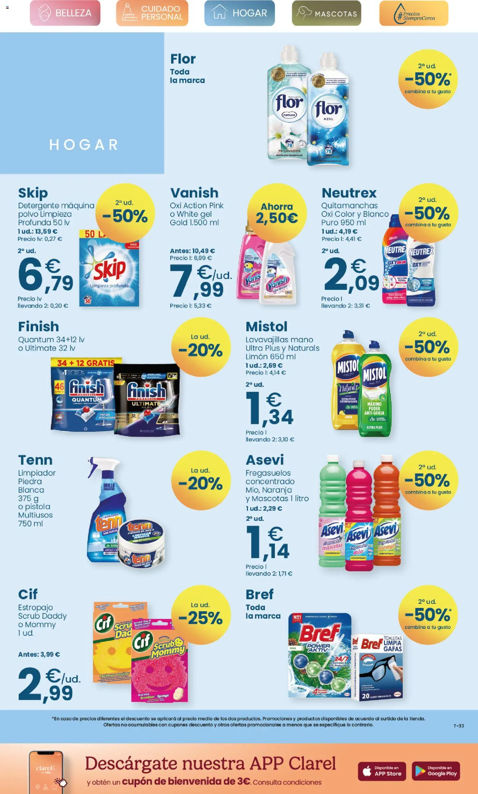 Clarel - folleto │ válido desde el 22.10.2025 | Página: 7 | Productos: Polvo, Quitamanchas, Detergente, Lavavajillas
