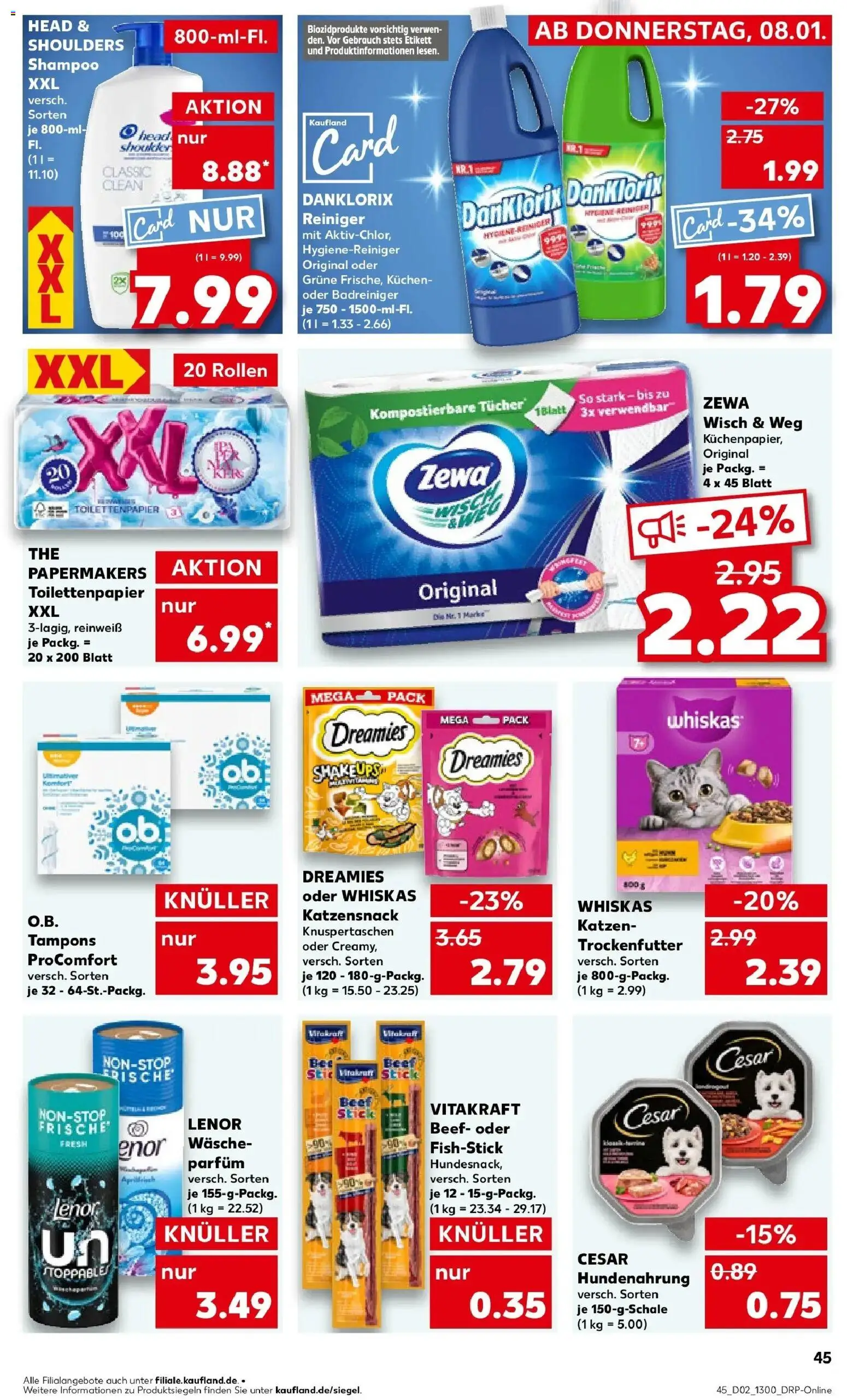 Kaufland prospekt Lippstadt	 – gültig ab 11.01.2026 | Seite: 43 | Produkte: Parfüm, Head & shoulders, Kuchen, Whiskas