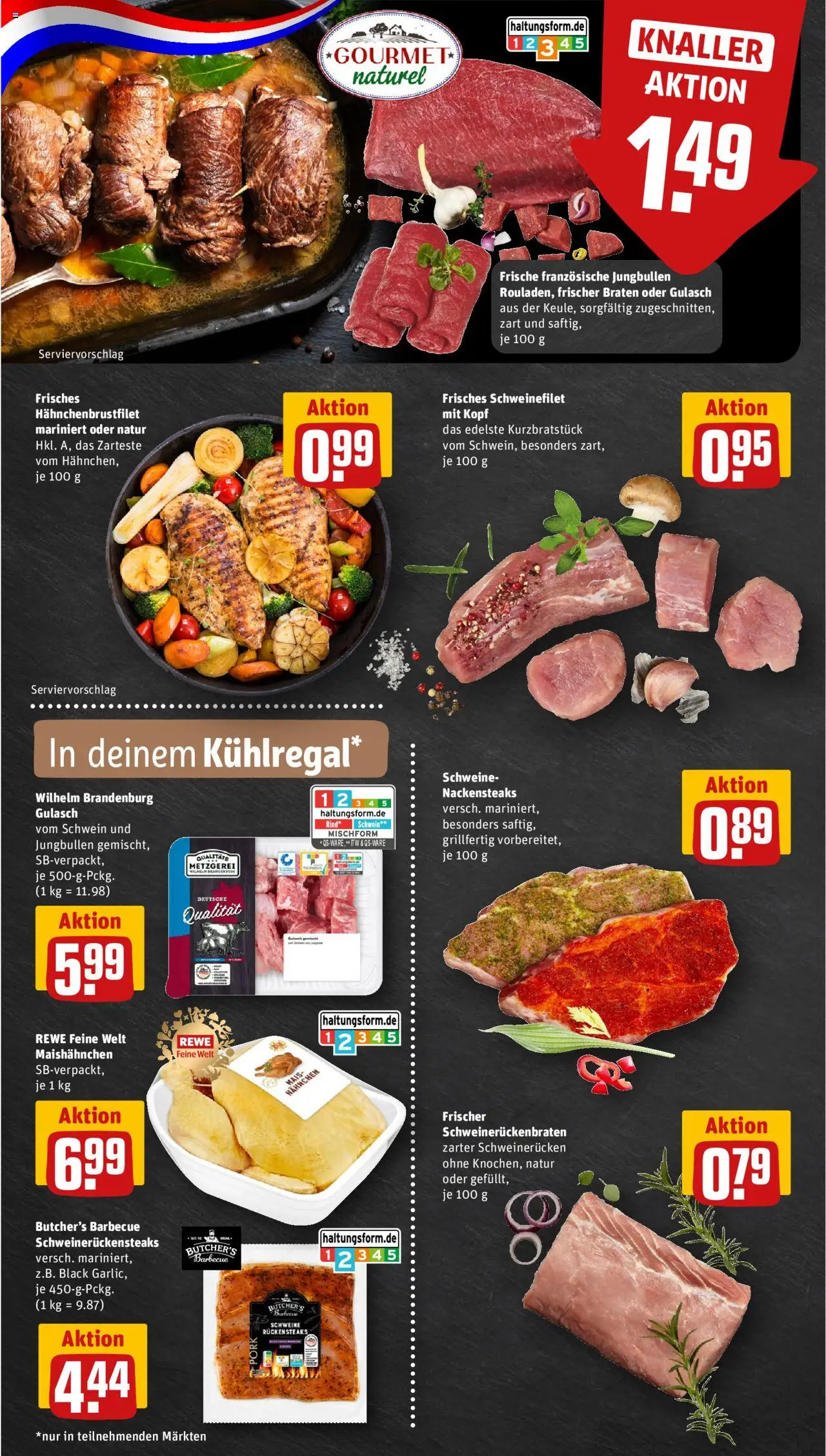 Rewe ihr Kaufpark Prospekt 	 – gültig ab 08.09.2025 | Seite: 6 | Produkte: Nackensteaks, Hahnchen, Schweinefilet, Schweinerucken