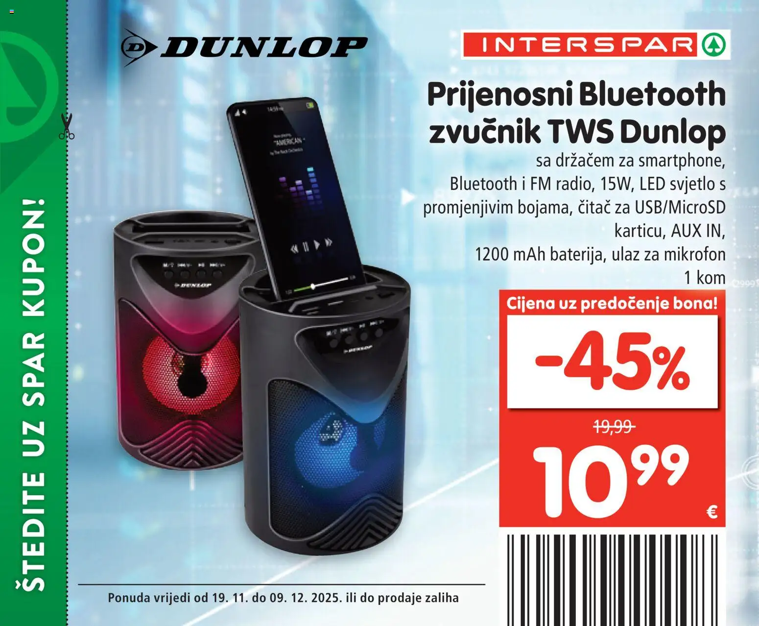 Interspar katalog | vrijedi od 19.11.2025 | Stranica: 5 | Proizvodi: Mikrofon, Zvučnik