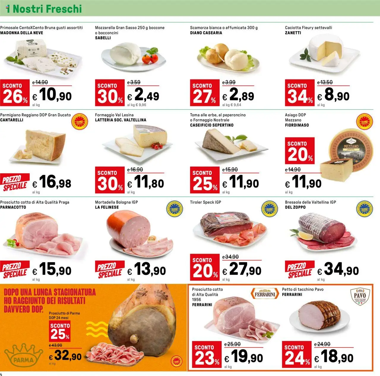 Volantino Iper del 01.08.2025 | Pagina: 4 | Prodotti: Prosciutto di Parma, Prosciutto Cotto, Prosciutto, Peperoncino