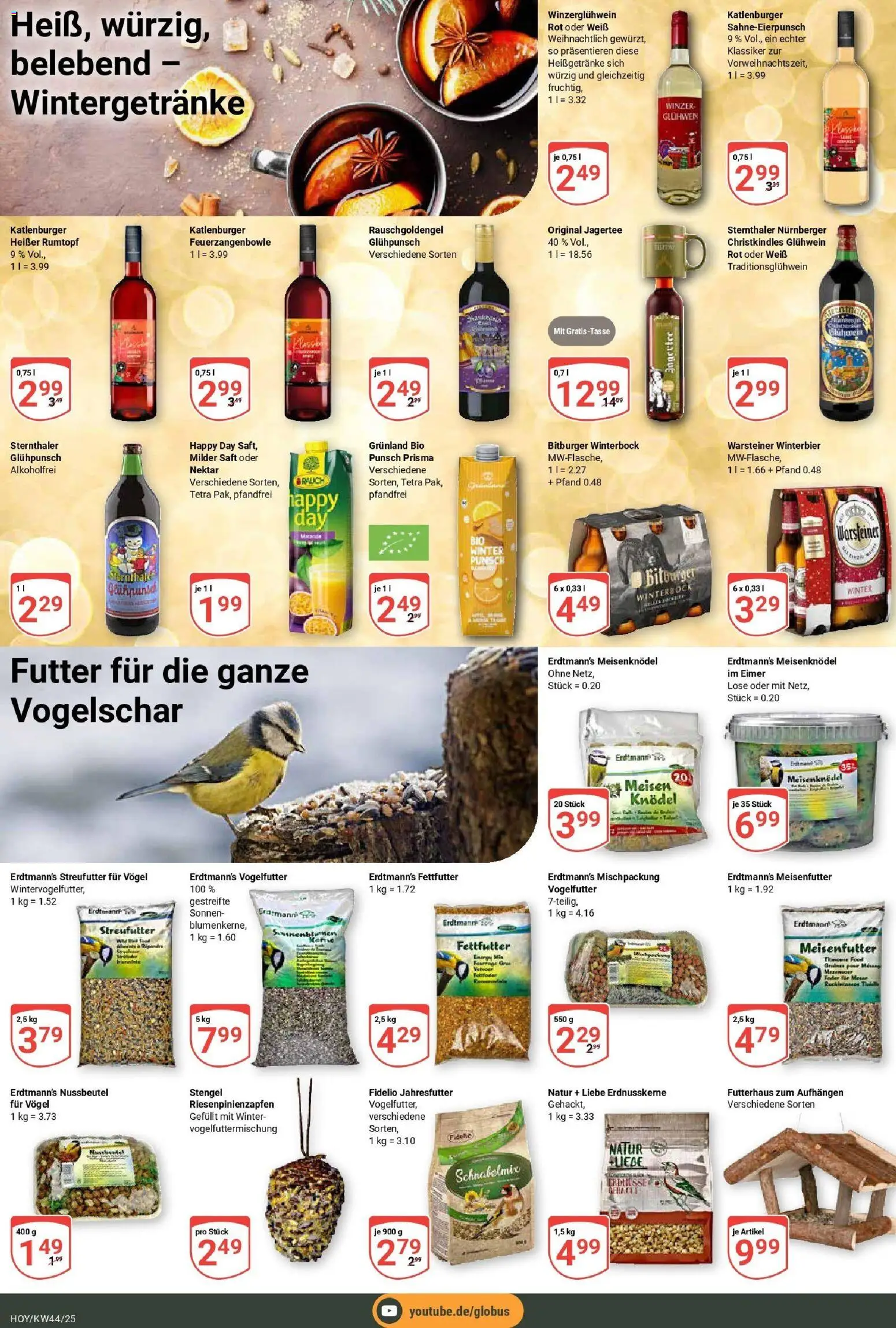 Globus prospekt Hoyerswerda	 – gültig ab 26.10.2025 | Seite: 20 | Produkte: Bitburger, Energy, Warsteiner, Saft