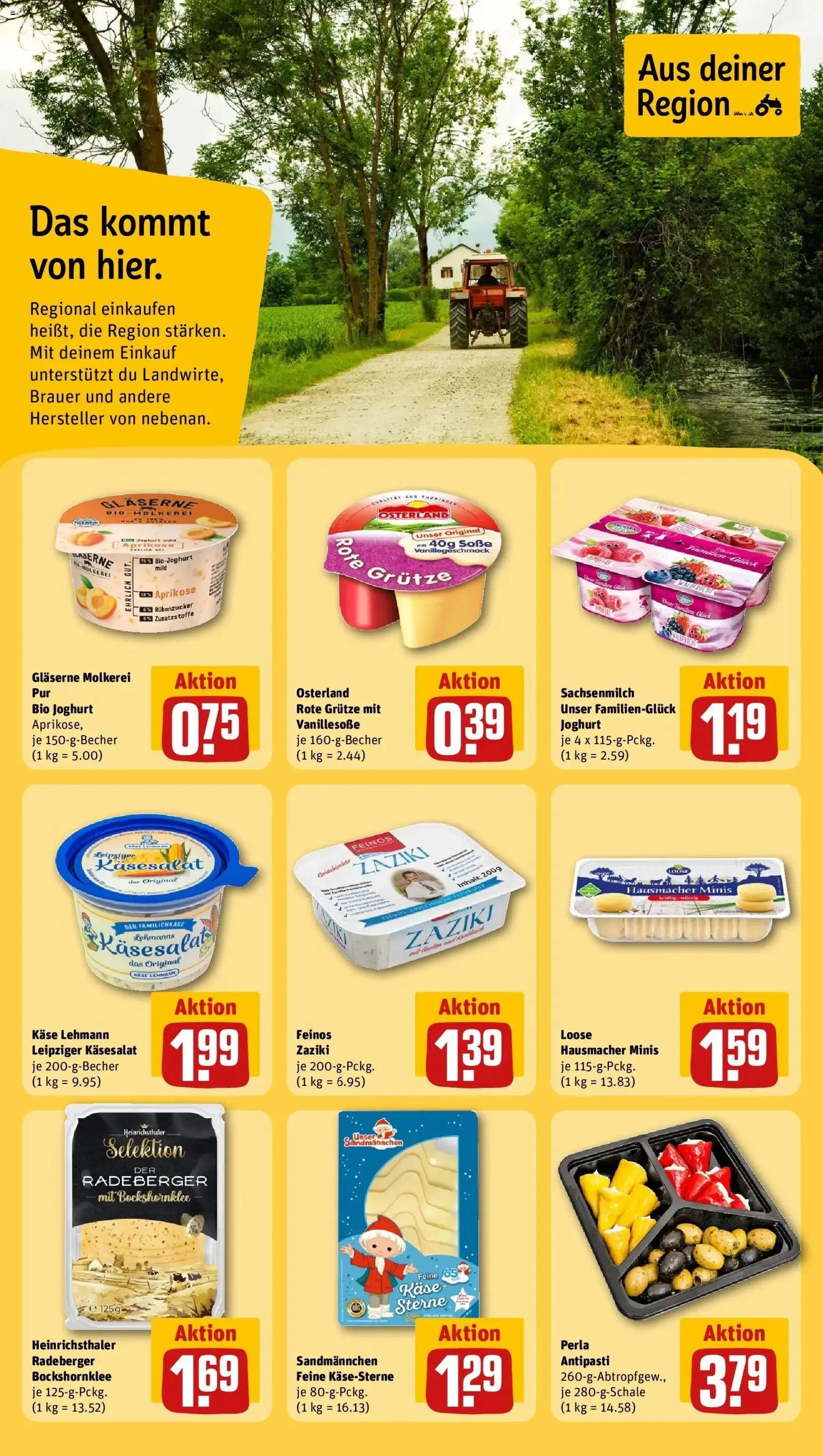 Rewe prospekt Leipzig / Plagwitz	 – gültig ab 09.02.2026 | Seite: 18 | Produkte: Käse, Joghurt, Soße
