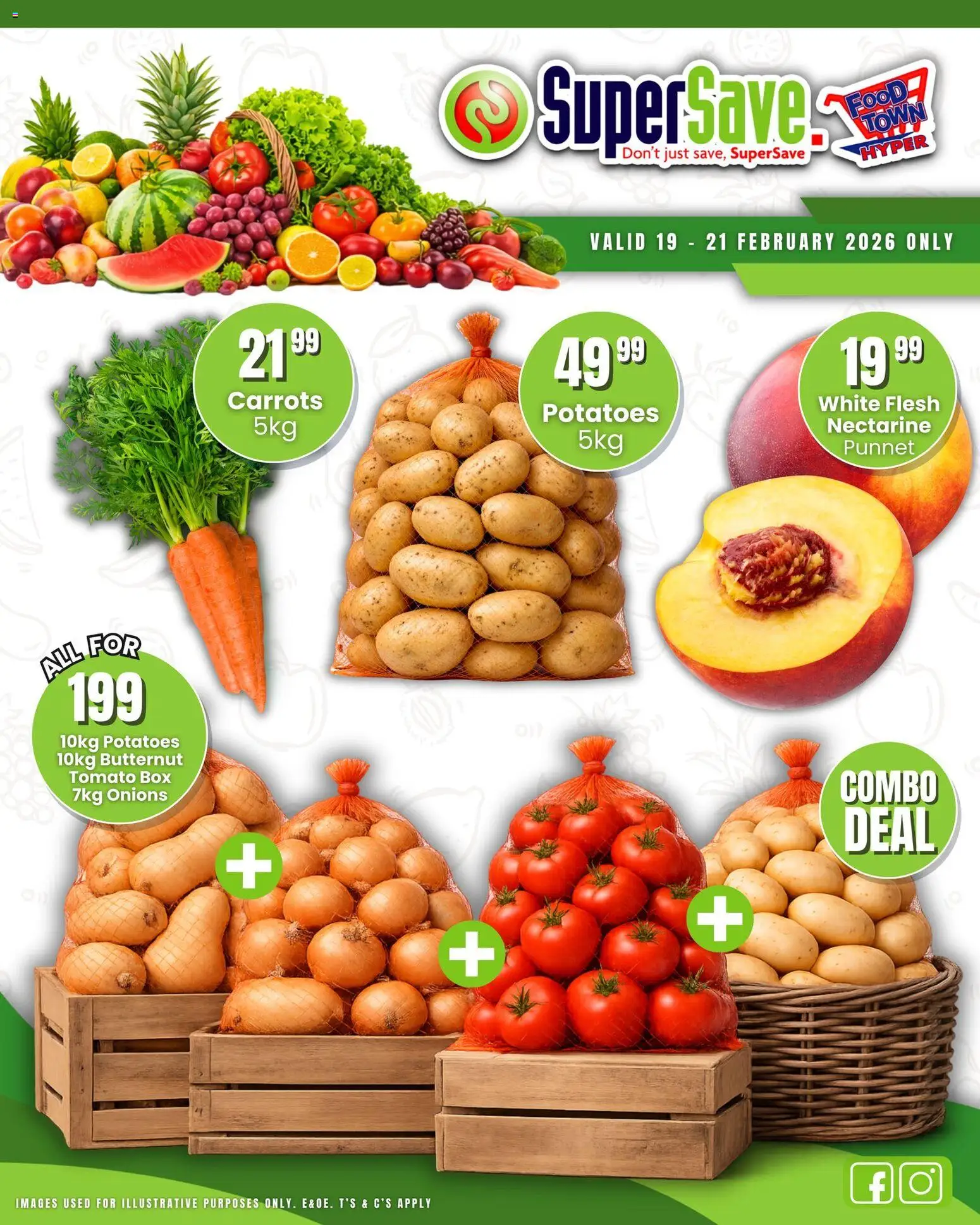 New Super Save catalogue – valid from 19.02.2026 | Page: 1 | Products: Box, Carrots, Potatoes, Onions