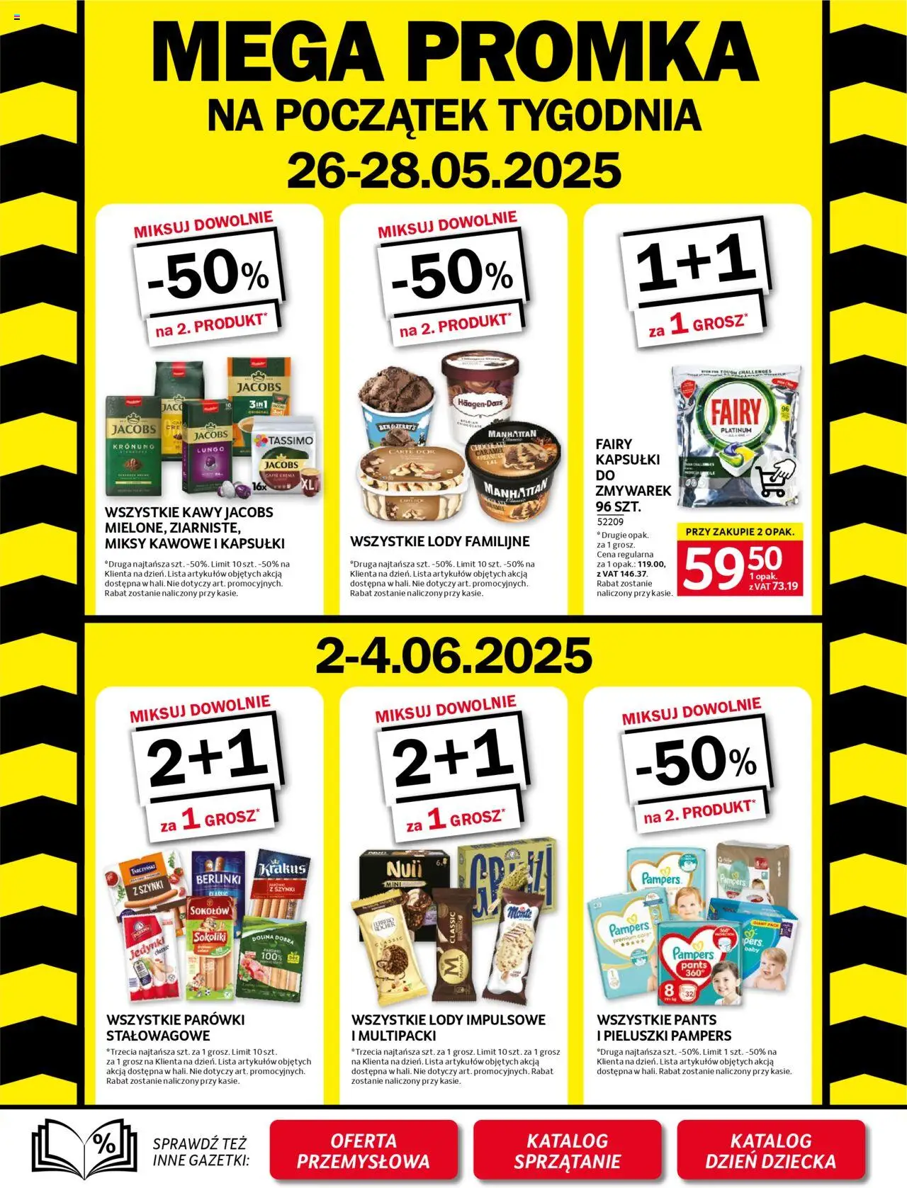 Selgros cash&carry Gazetka od 22.05.2025 | Strona: 37 | Produkty: Pampers, Parówki, Fairy, Lody