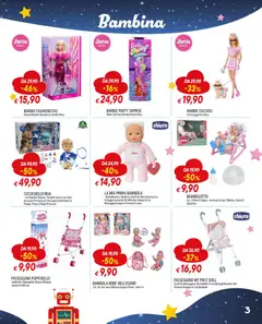Anteprima del volantino Famila Giocattoli catalogo valido a partire dal 24.11.2025 | Pagina: 3 | Prodotti: Vestito, Passeggino