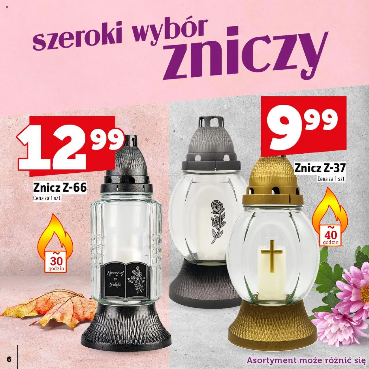 Topaz Gazetka - Znicze wkłady od 29.09.2025 | Strona: 6