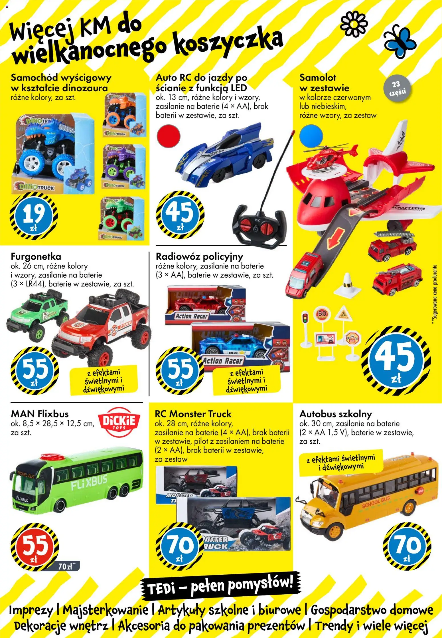 TEDi gazetka od 06.03.2026 | Strona: 16 | Produkty: Baterie, Artykuły szkolne