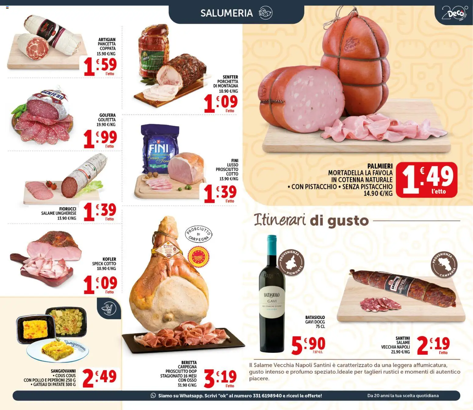 Volantino Decò del 21.04.2026 | Pagina: 3 | Prodotti: Pollo, Patate, Prosciutto, Cous cous