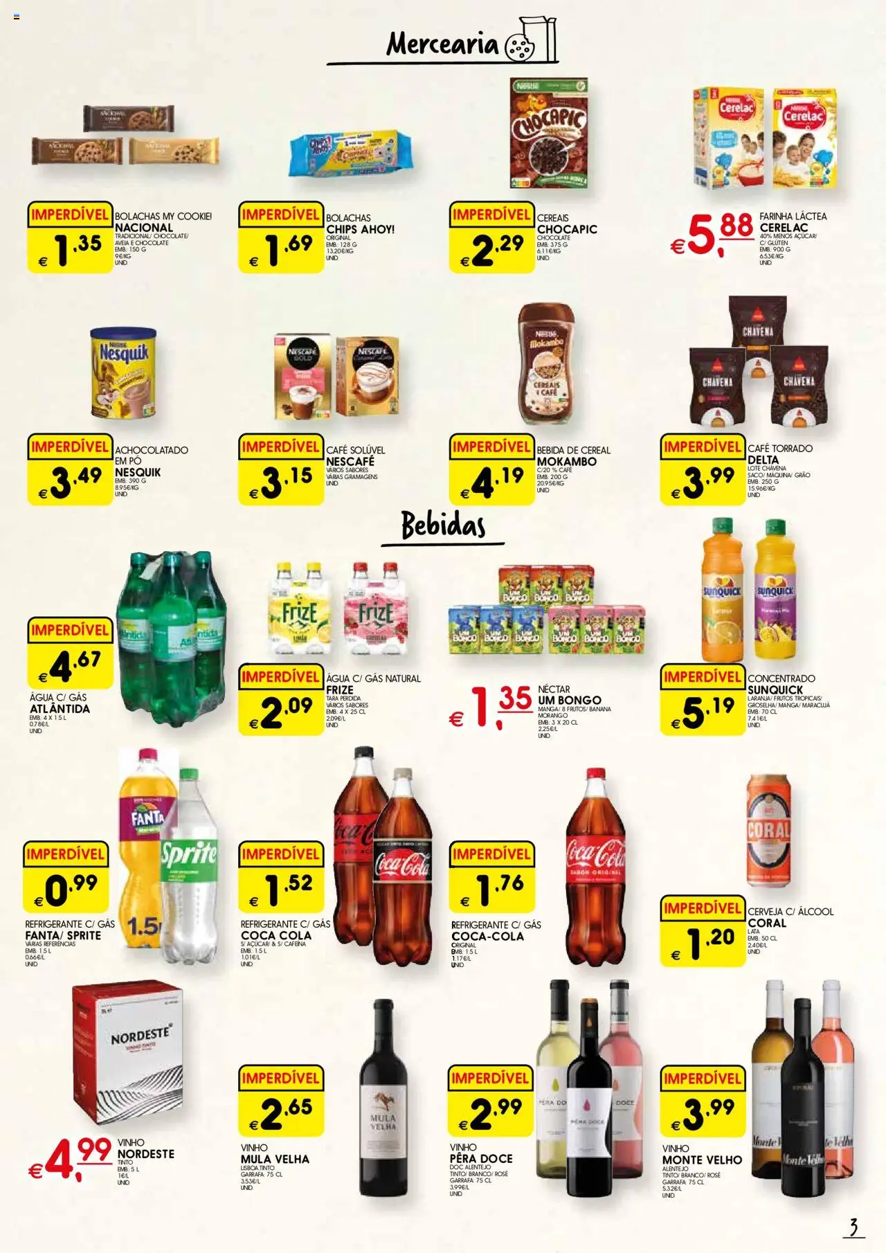 Meu Super folheto Madeira │ válido de 04.09.2025 | Página: 3 | Produtos: Agua, Refrigerante, Vinho, Bebida