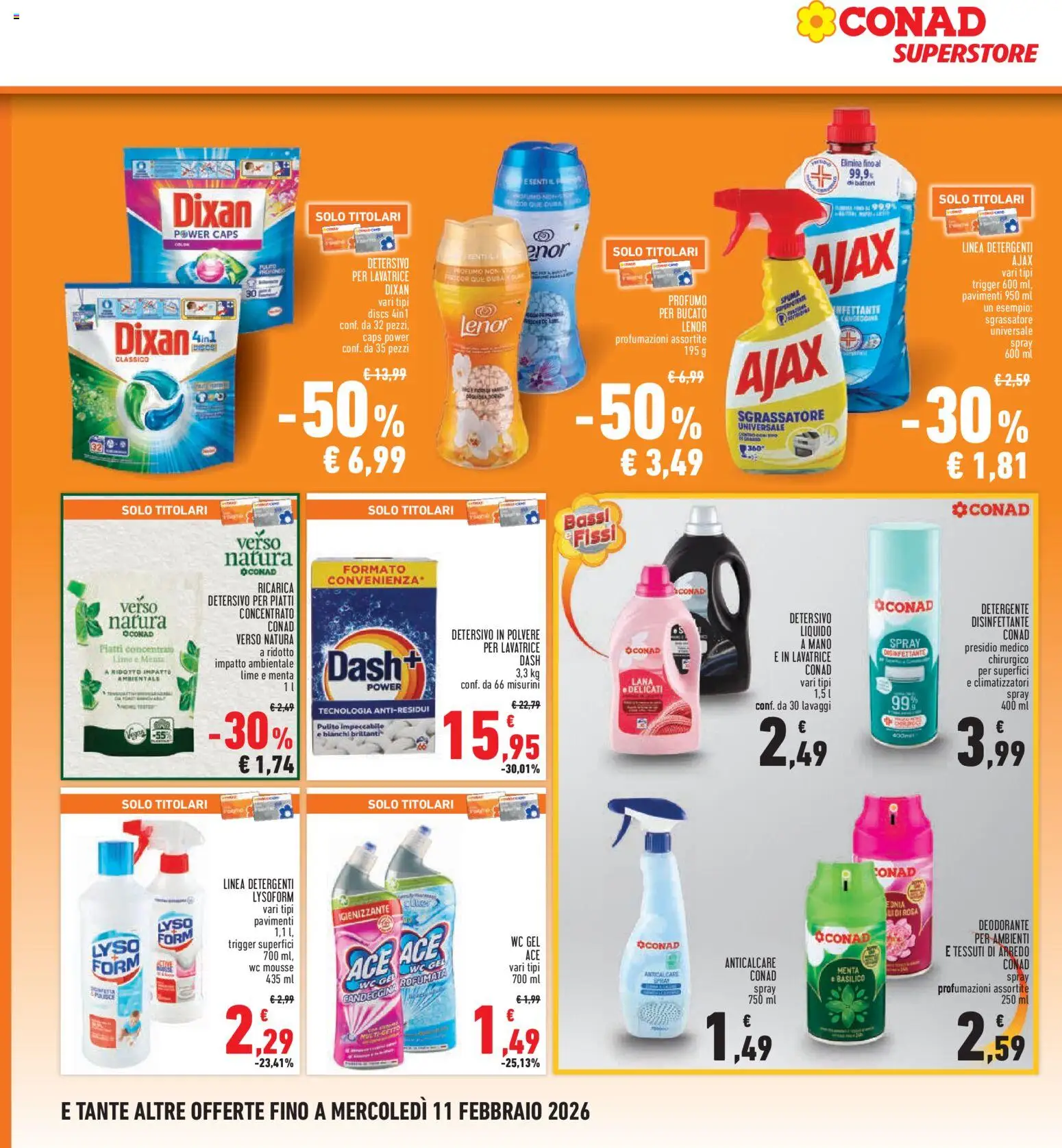Volantino Conad del 29.01.2026 | Pagina: 26 | Prodotti: Deodorante, Detergente, Menta, Profumo