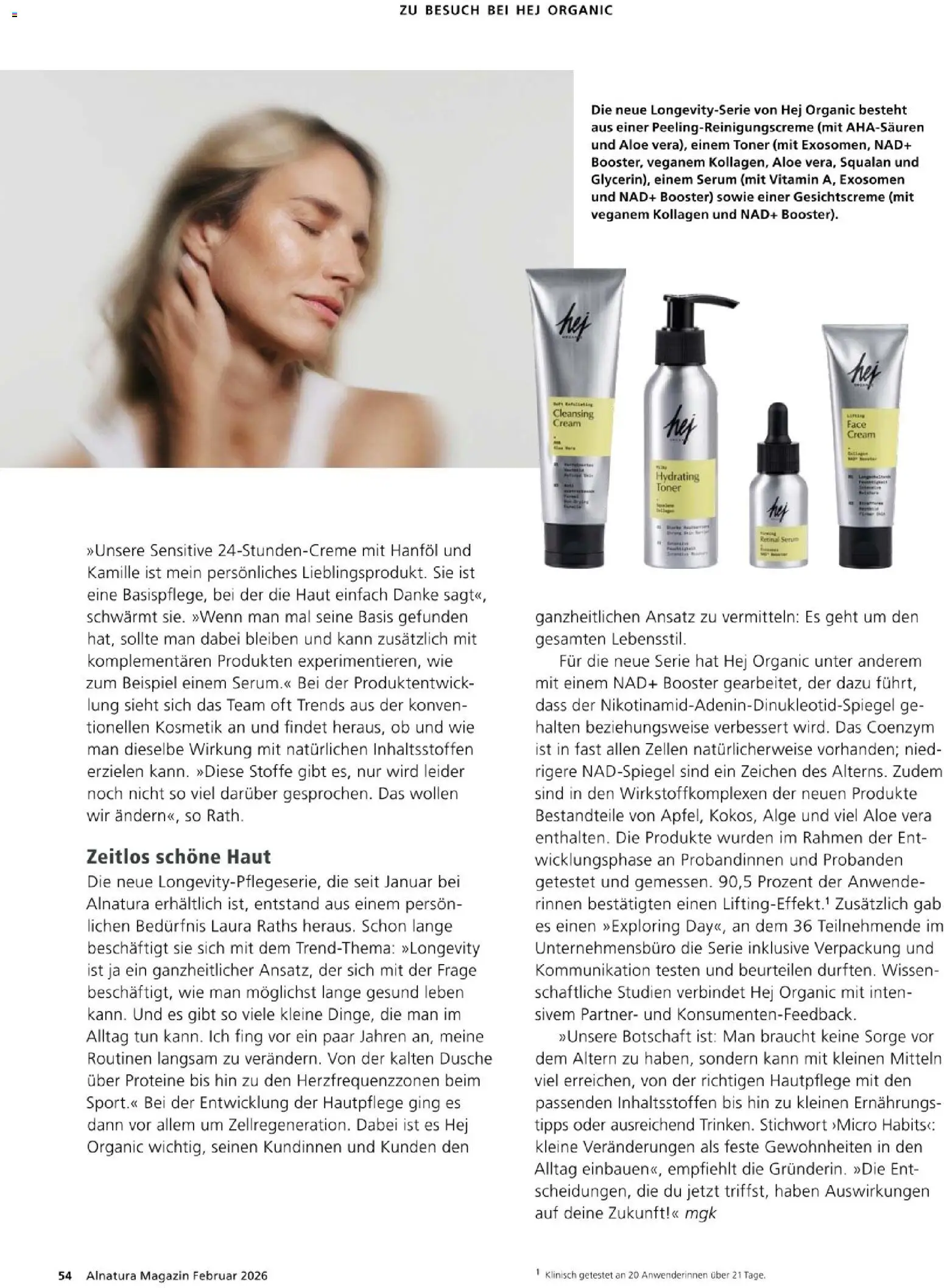 Alnatura Prospekt – gültig ab 01.02.2026 | Seite: 54 | Produkte: Toner, Dusche, Serum