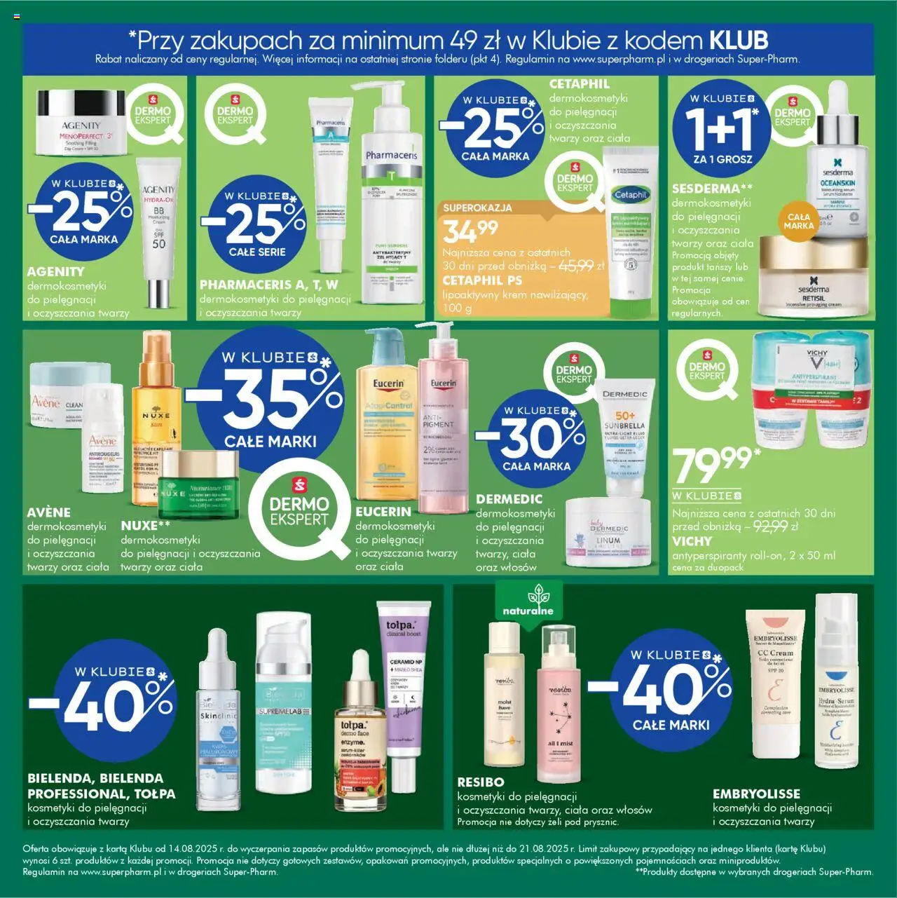 Super-pharm Gazetka od 14.08.2025 | Strona: 6 | Produkty: Kosmetyki, Masło, Krem, Antyperspirant