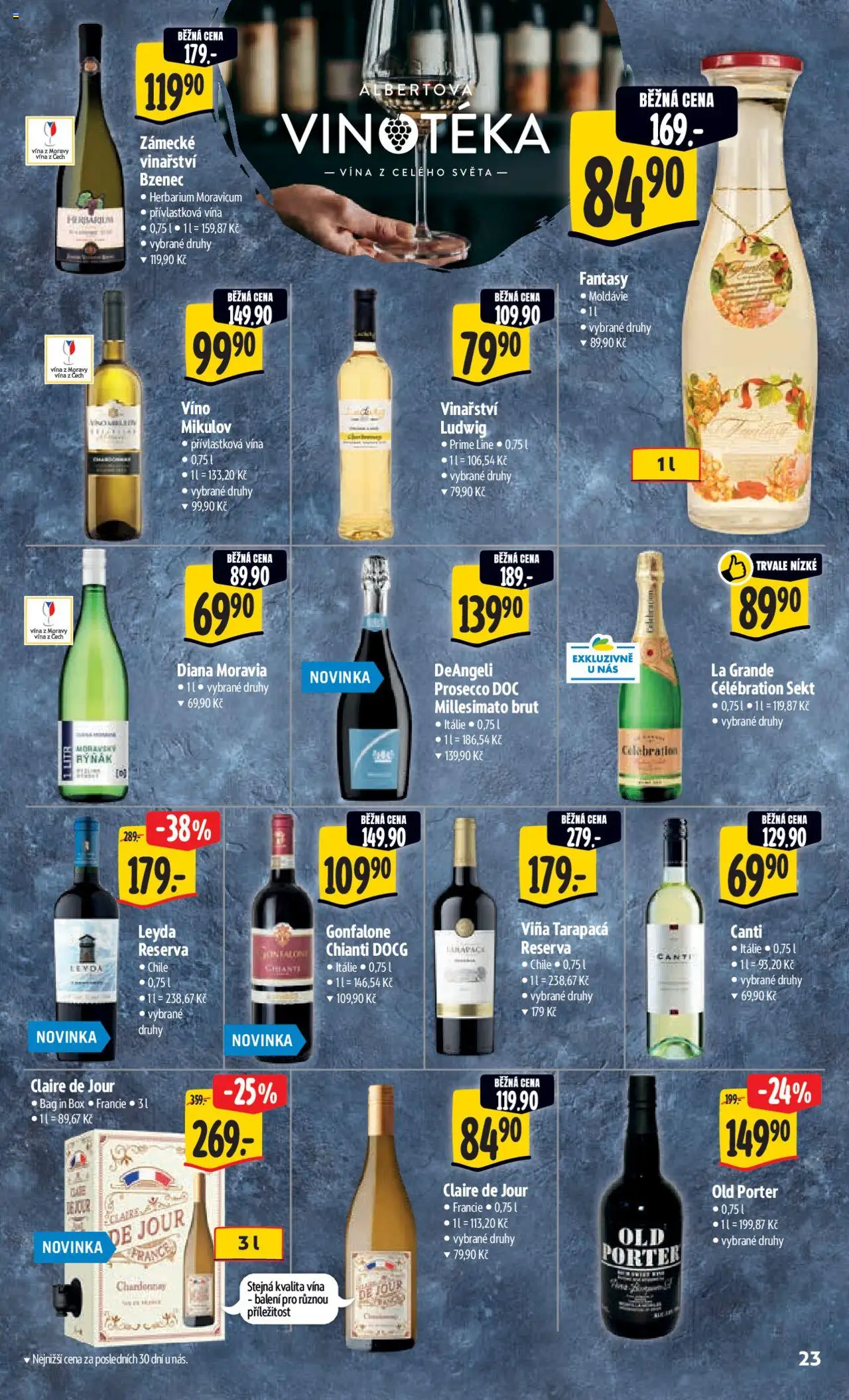 Albert leták - Hypermarket od 25.06.2025 | Strana: 32 | Produkty: Tarapaca, Prosecco, Box, Víno