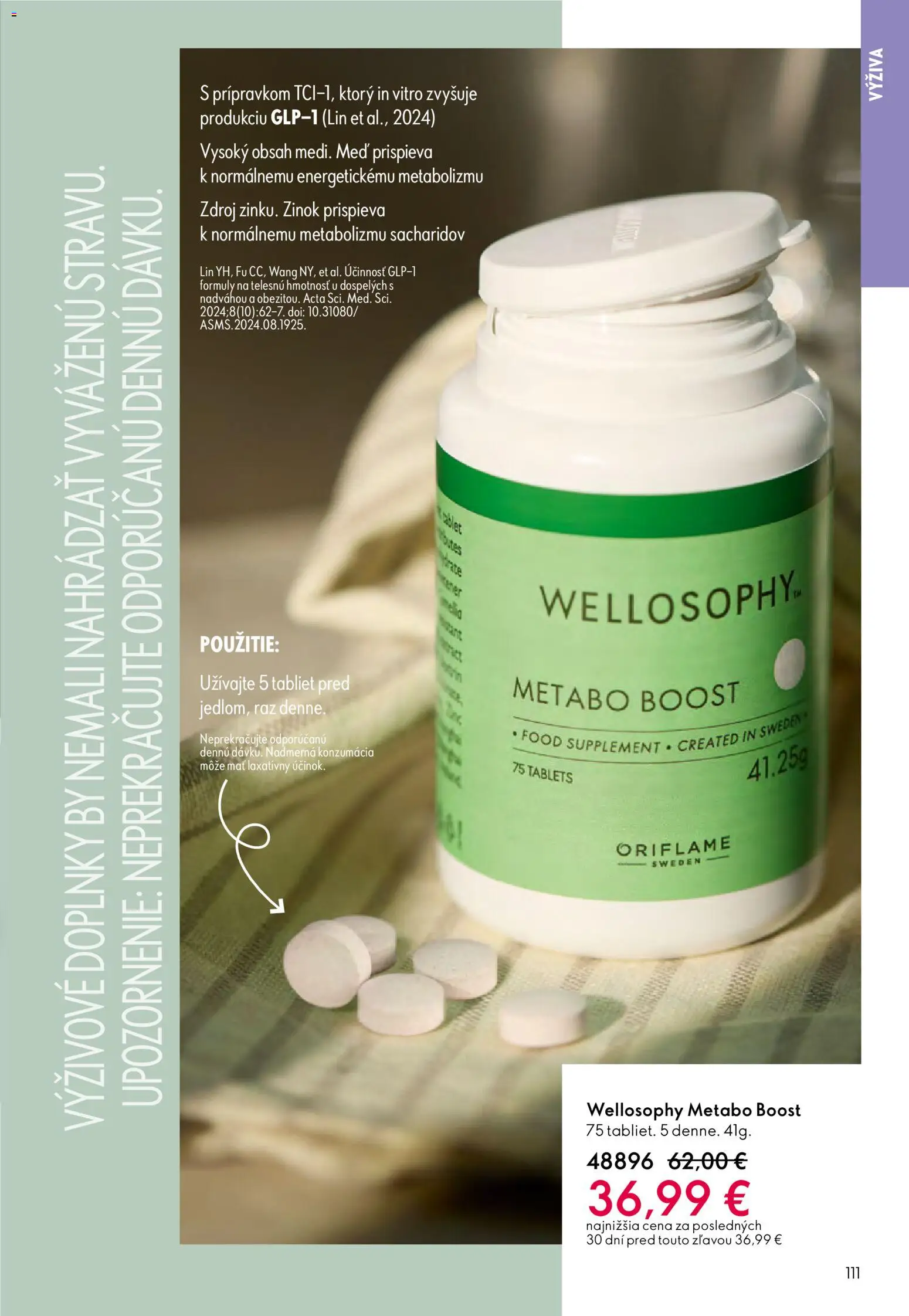 Nové Oriflame akcie – leták je platný od 24.12.2025 | Strana: 111 | Produkty: Metabo, Med