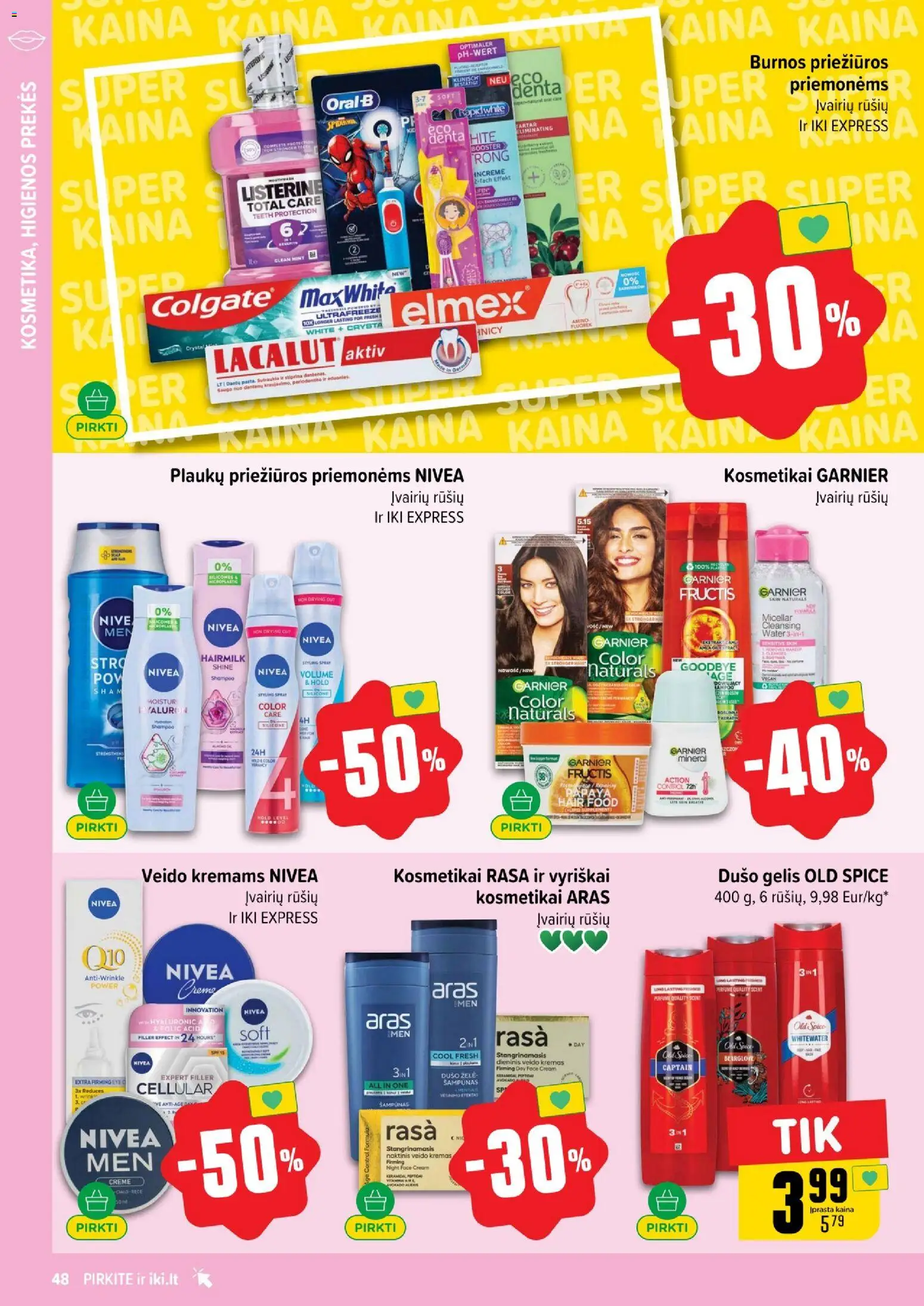 IKI akcijos nuo 26.01.2026 | Puslapis: 48 | Prekių: Šampūnas, Kremas