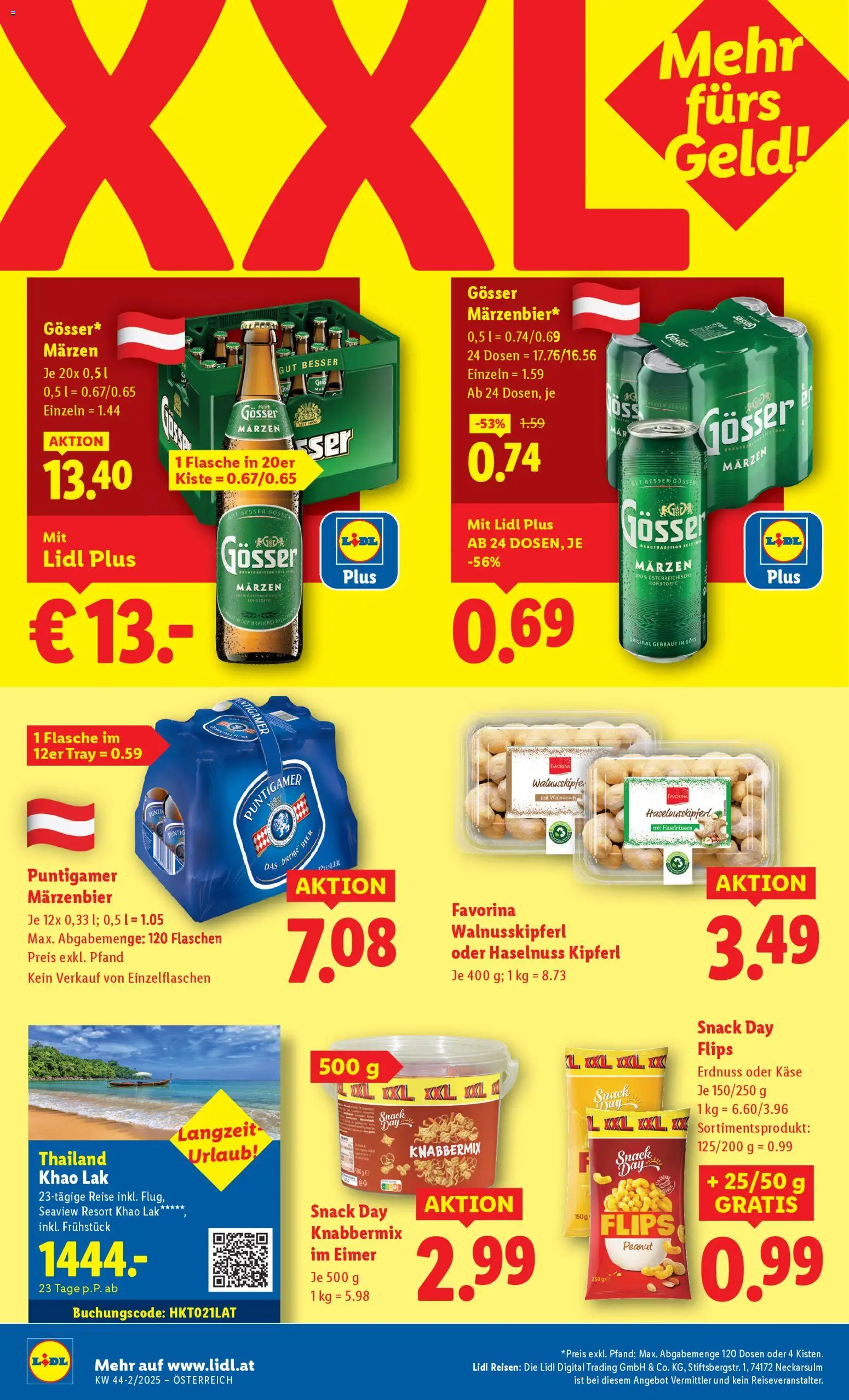 Lidl Flugblatt - Altenmarkt im Pongau, St. Johann im Pongau, Zell am See gültig ab 30.10.2025 | Seite: 16 | Produkte: Käse, Bier