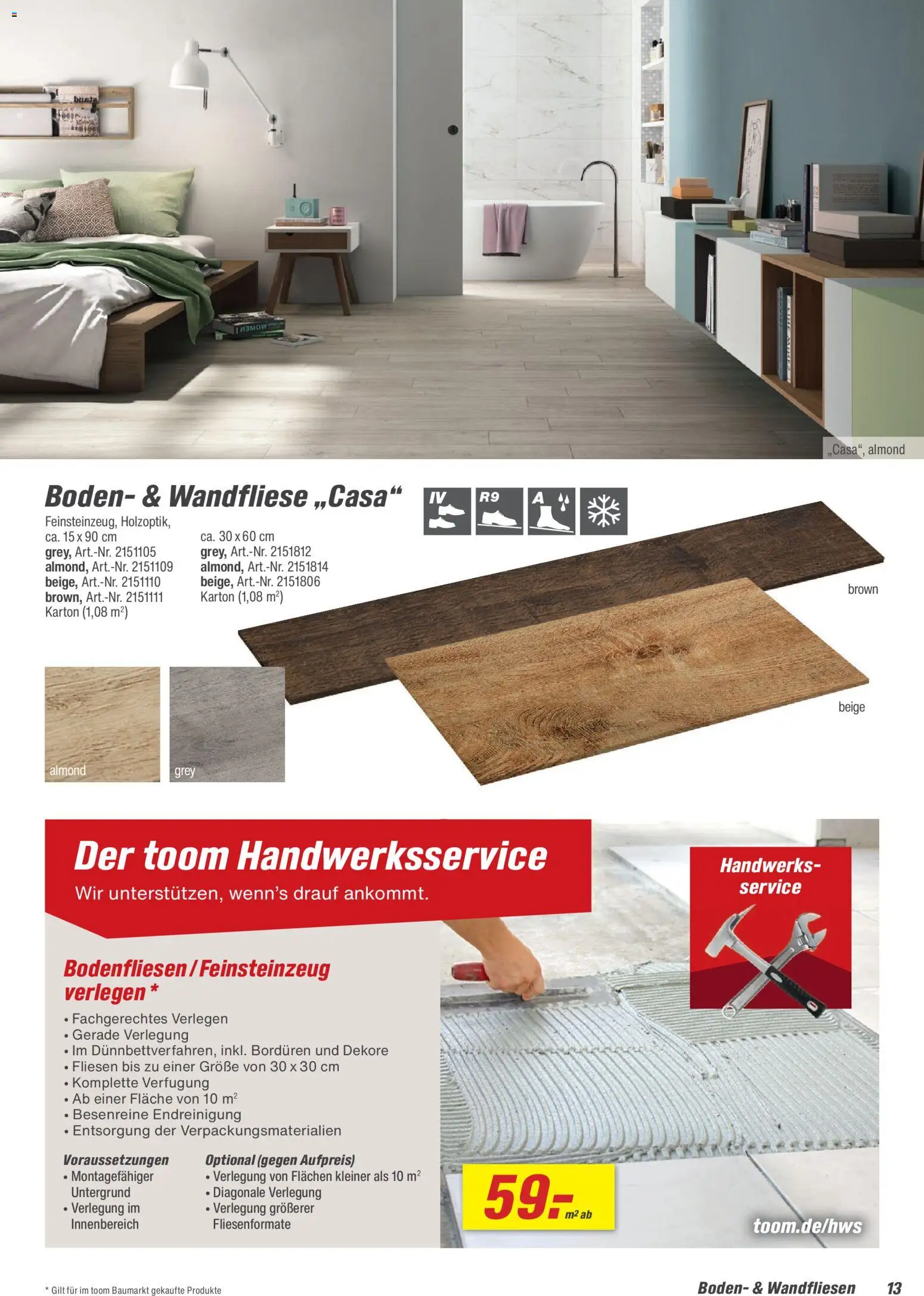 Toom Baumarkt Fliesen & Zubehör 2026 – gültig ab 01.01.2026 | Seite: 13