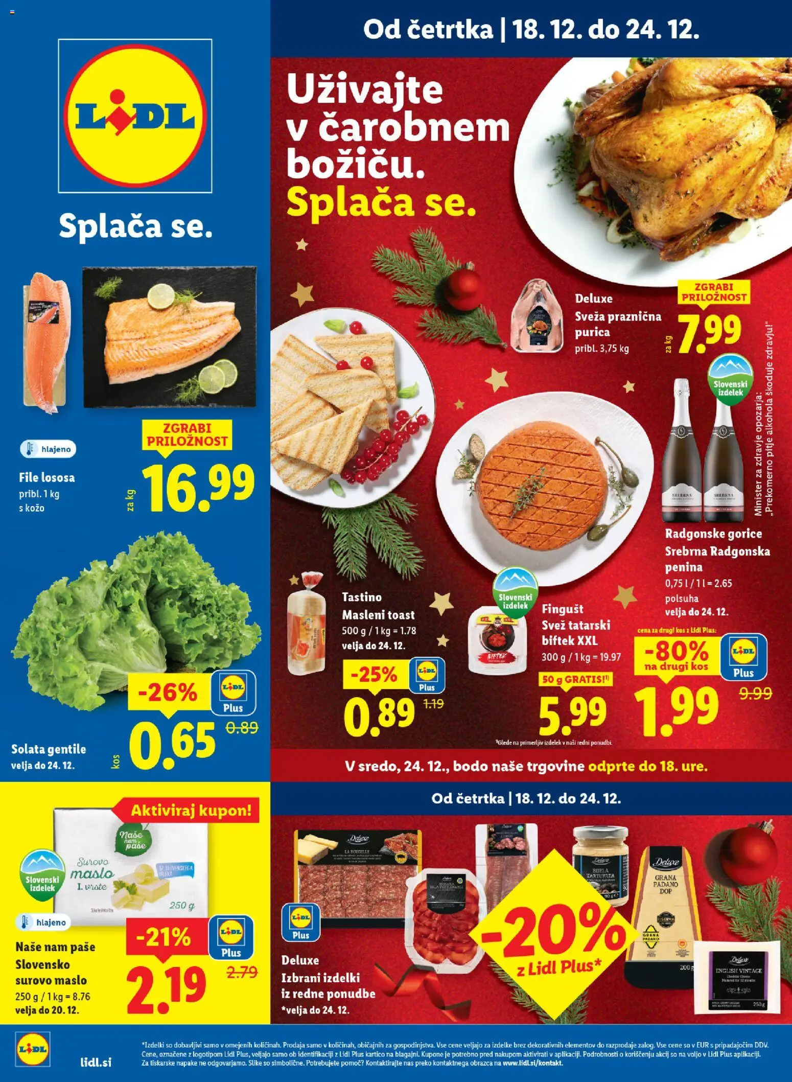 Novi Lidl katalog ponudbe – veljaven od 18.12.2025 | Stran: 1 | Izdelki: Toast, Kos, Penina, Solata