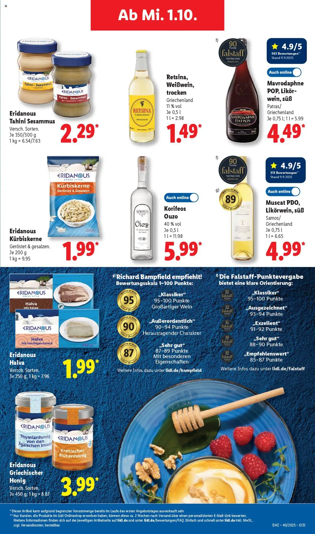 Lidl Prospekt 	 – gültig ab 29.09.2025 | Seite: 55 | Produkte: Ouzo, Likör, Wein