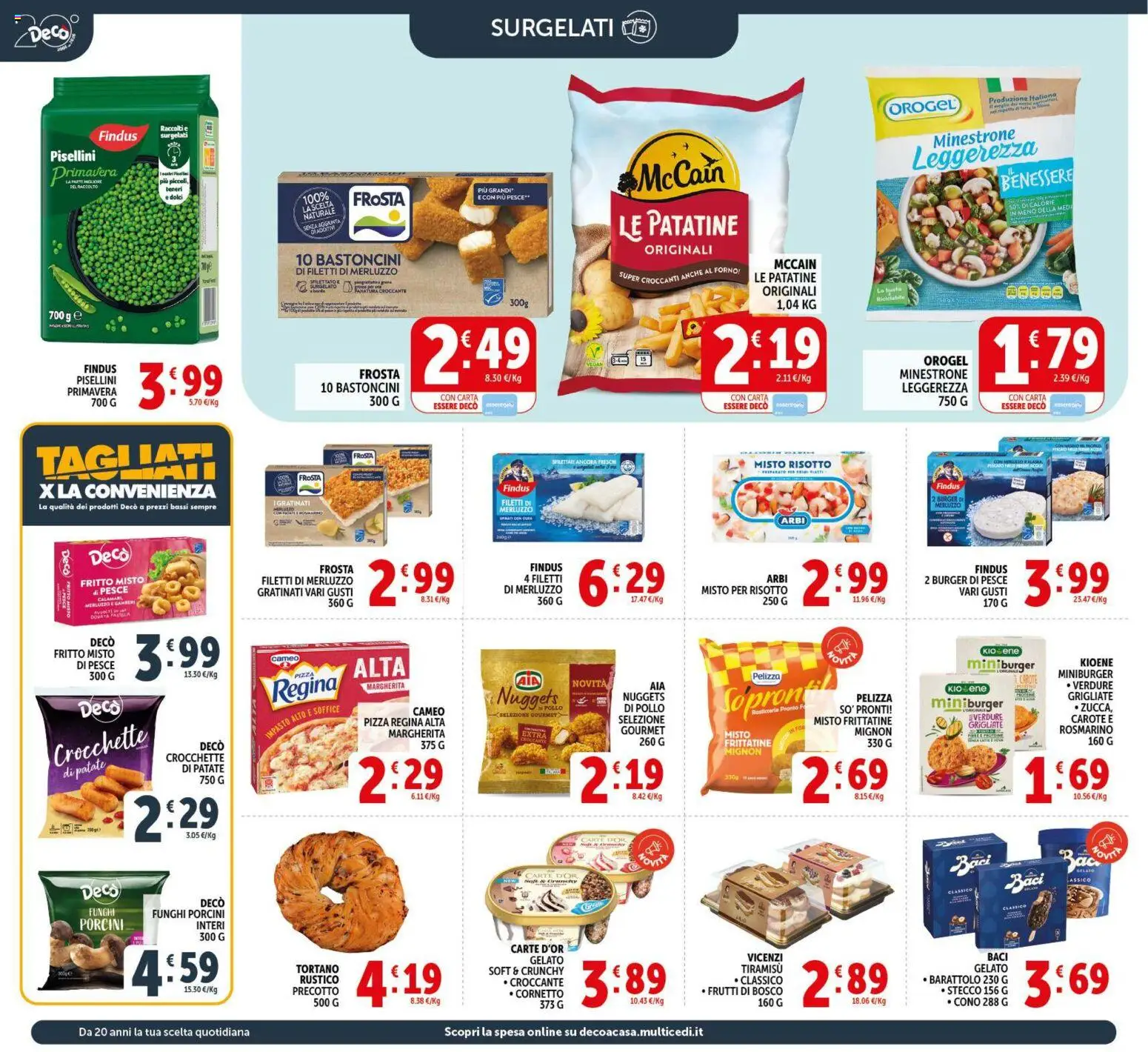Volantino Decò del 17.03.2026 | Pagina: 10 | Prodotti: Cornetto, Merluzzo, Nuggets, Patate