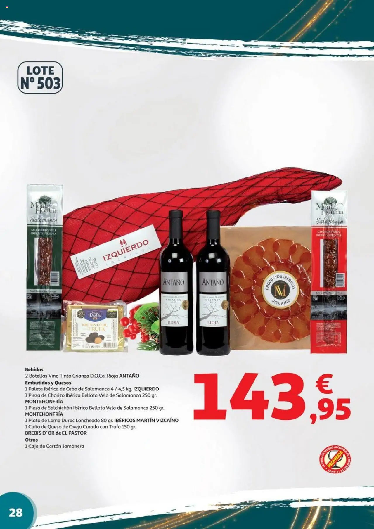 Alcampo - Valencia y Castellón │ válido desde el 06.11.2025 | Página: 28 | Productos: Queso de oveja, Vino, Νυχτικό, Loncheado