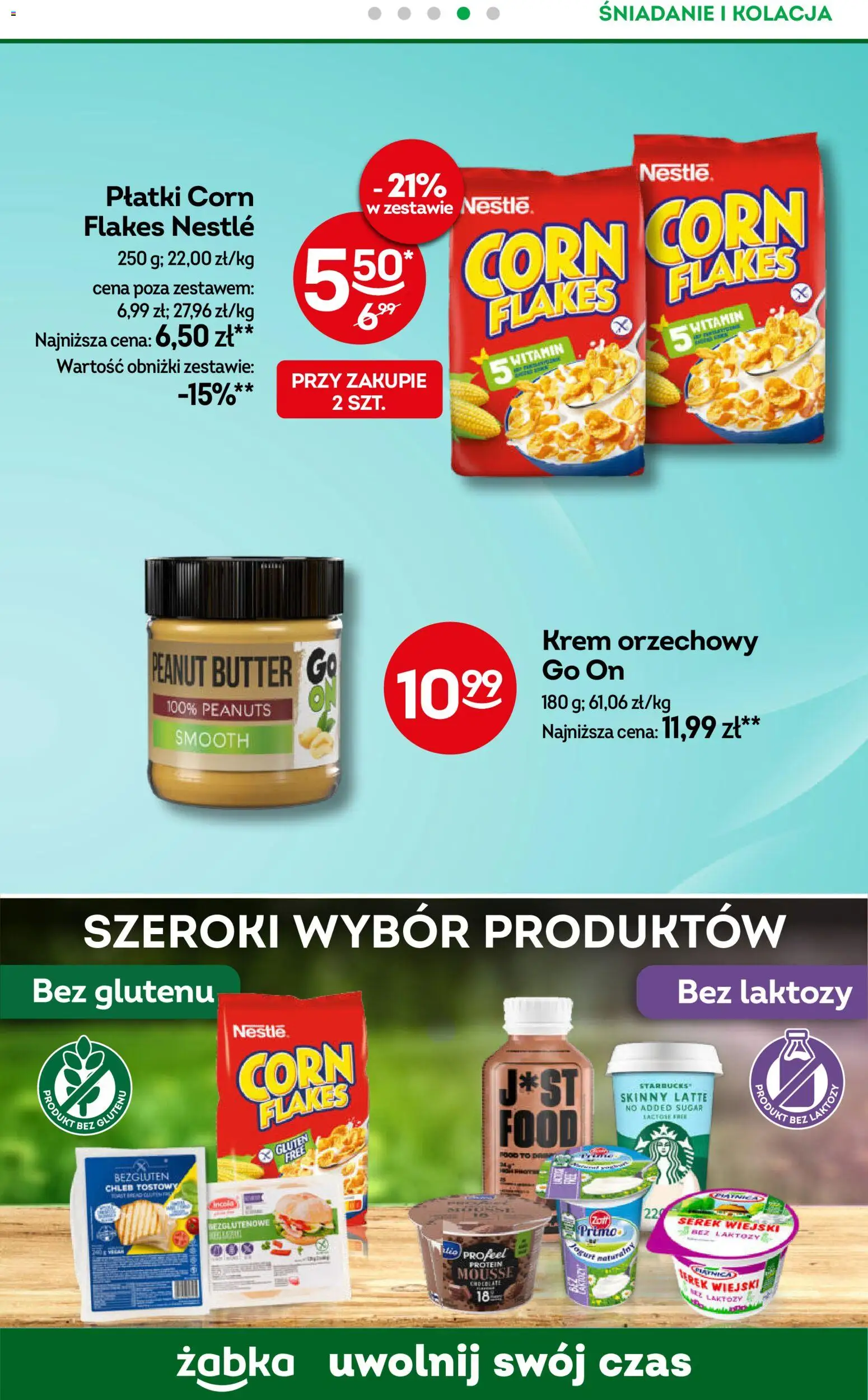 Żabka Gazetka - Codzienne produkty od 11.02.2026 | Strona: 13 | Produkty: Krem orzechowy, Chleb tostowy, Serek wiejski bez laktozy, Krem