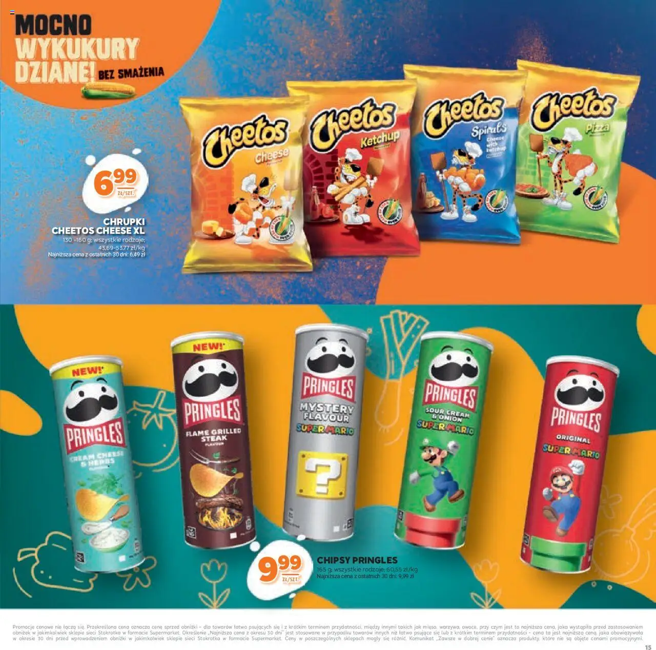 Stokrotka Gazetka - Katalog Kulinarny od 12.06.2025 | Strona: 15 | Produkty: Chipsy, Cream cheese, Chrupki, Pringles