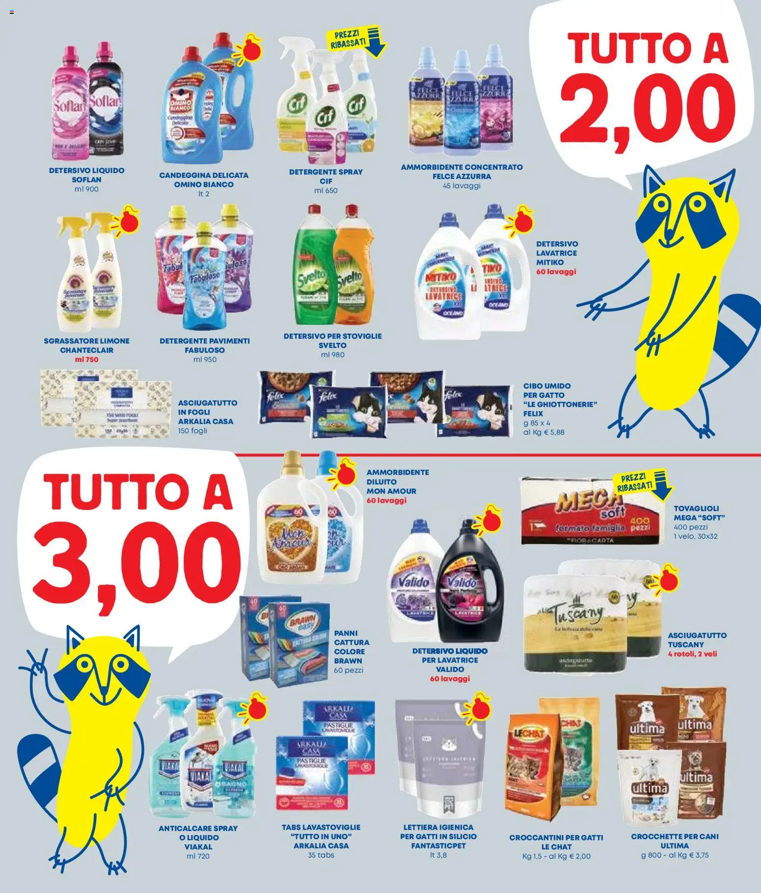 Volantino Panorama del 06.11.2025 | Pagina: 7 | Prodotti: Candeggina, Sgrassatore, Crocchette, Lavatrice