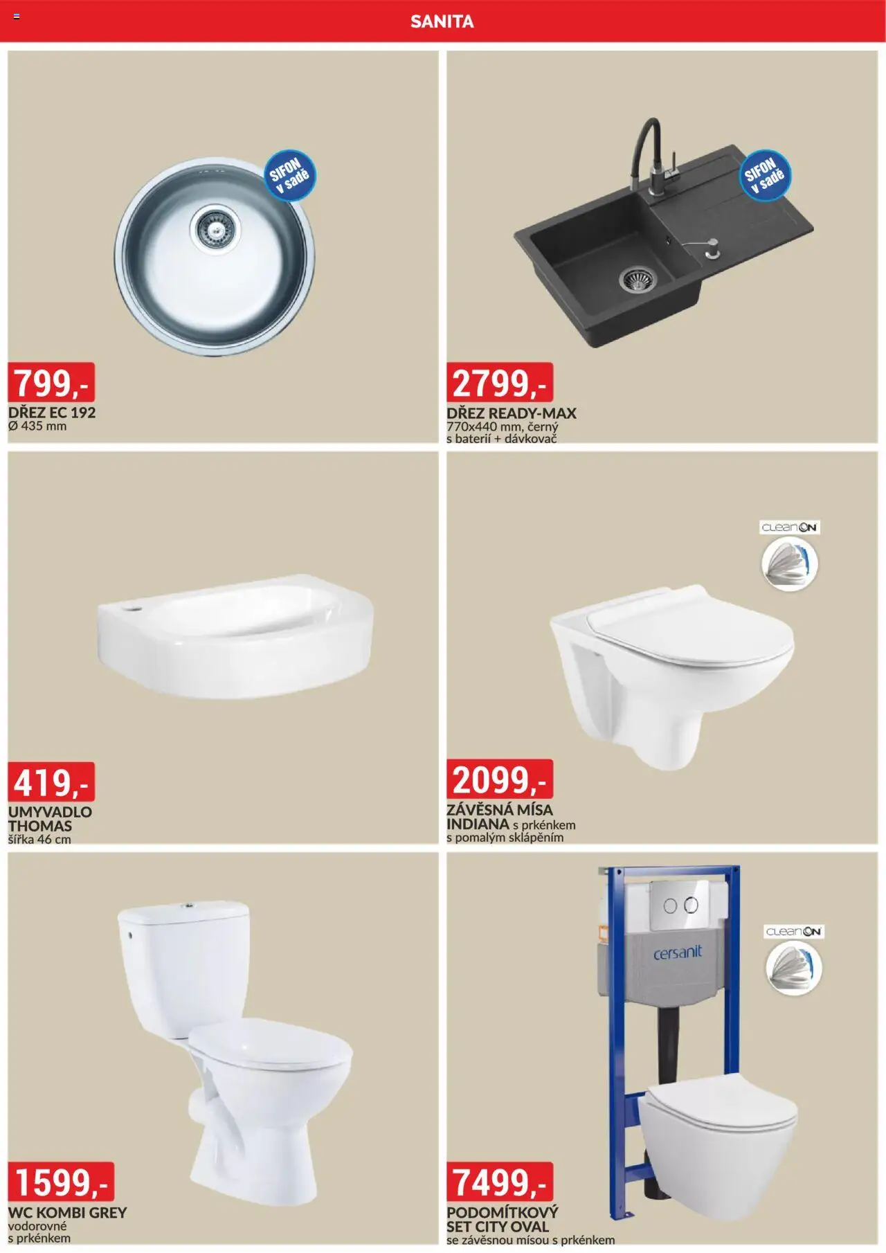 BAUMAX leták od 01.10.2025 | Strana: 3 | Produkty: Dávkovač, Dřez, Umyvadlo, Wc