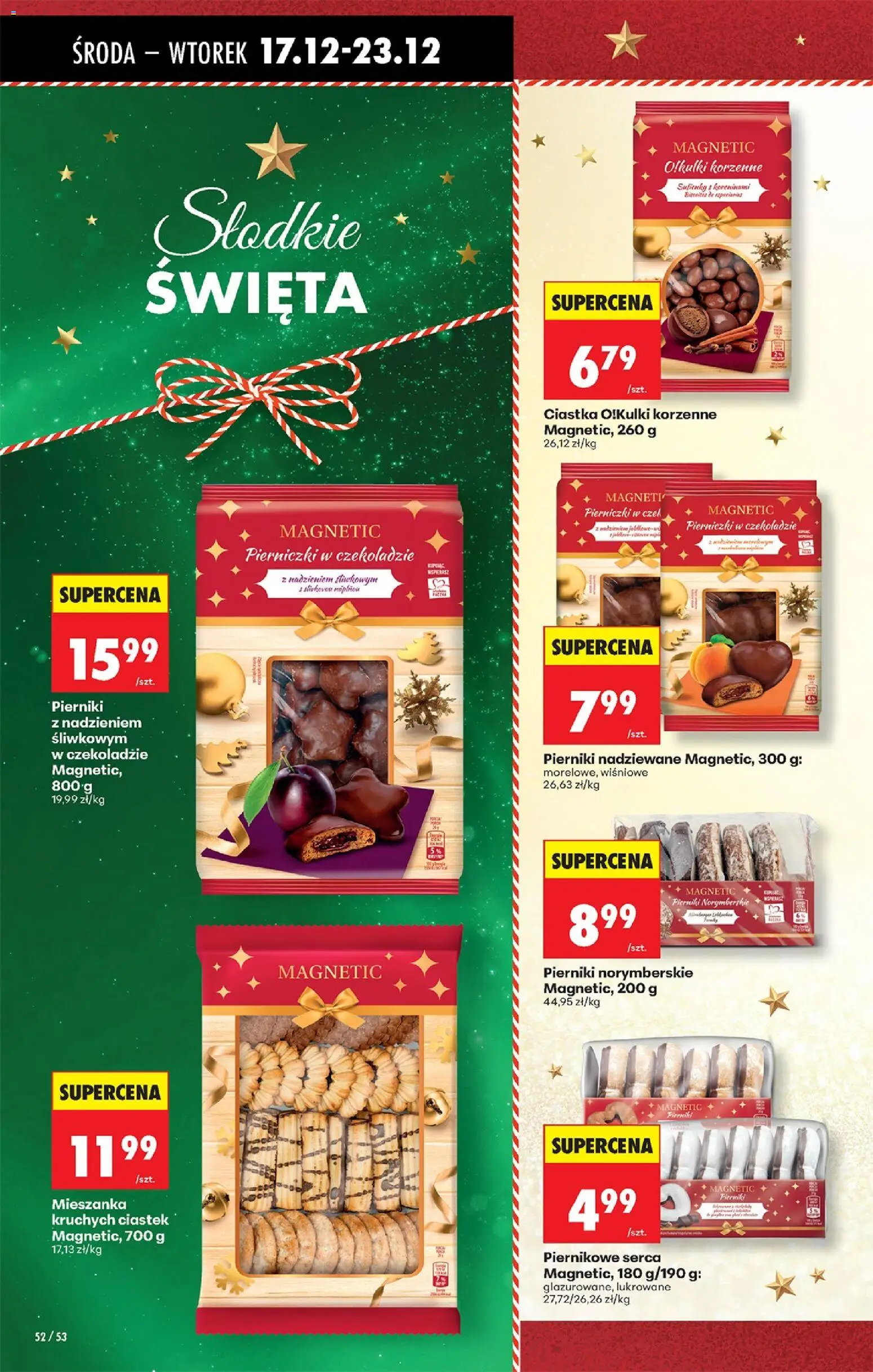 Biedronka gazetka - Oferta w tym tygodniu od 17.12.2025 | Strona: 60 | Produkty: Magnetic, Pierniki, Pierniki norymberskie, Ciastka