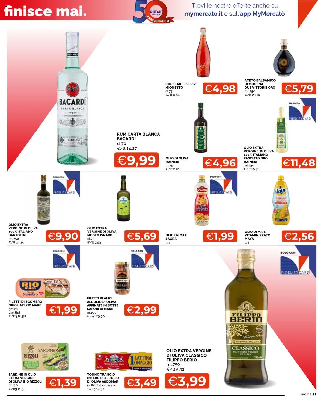 Volantino Mercatò del 02.10.2025 | Pagina: 11 | Prodotti: Rum, Tonno, Olio extra vergine, Olio di Oliva