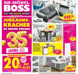 SB Möbel Boss Prospekt Chemnitz	 gültig ab dem 30.08.2025