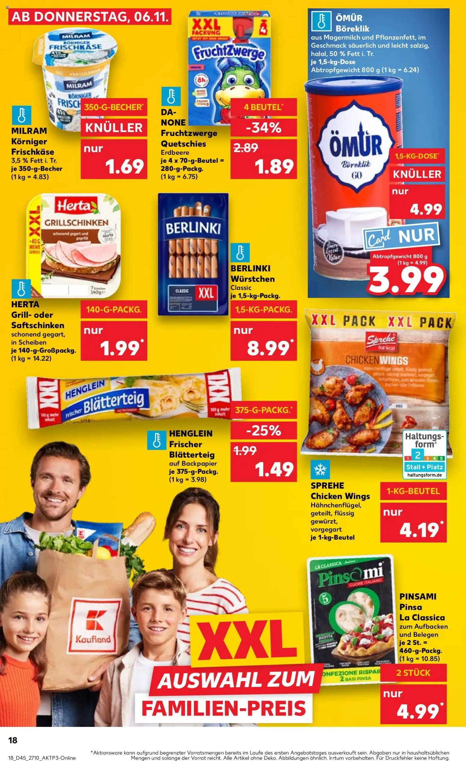 Kaufland prospekt Leipzig	 – gültig ab 09.11.2025 | Seite: 18 | Produkte: Grill, Milram, Pizza, Frischkase