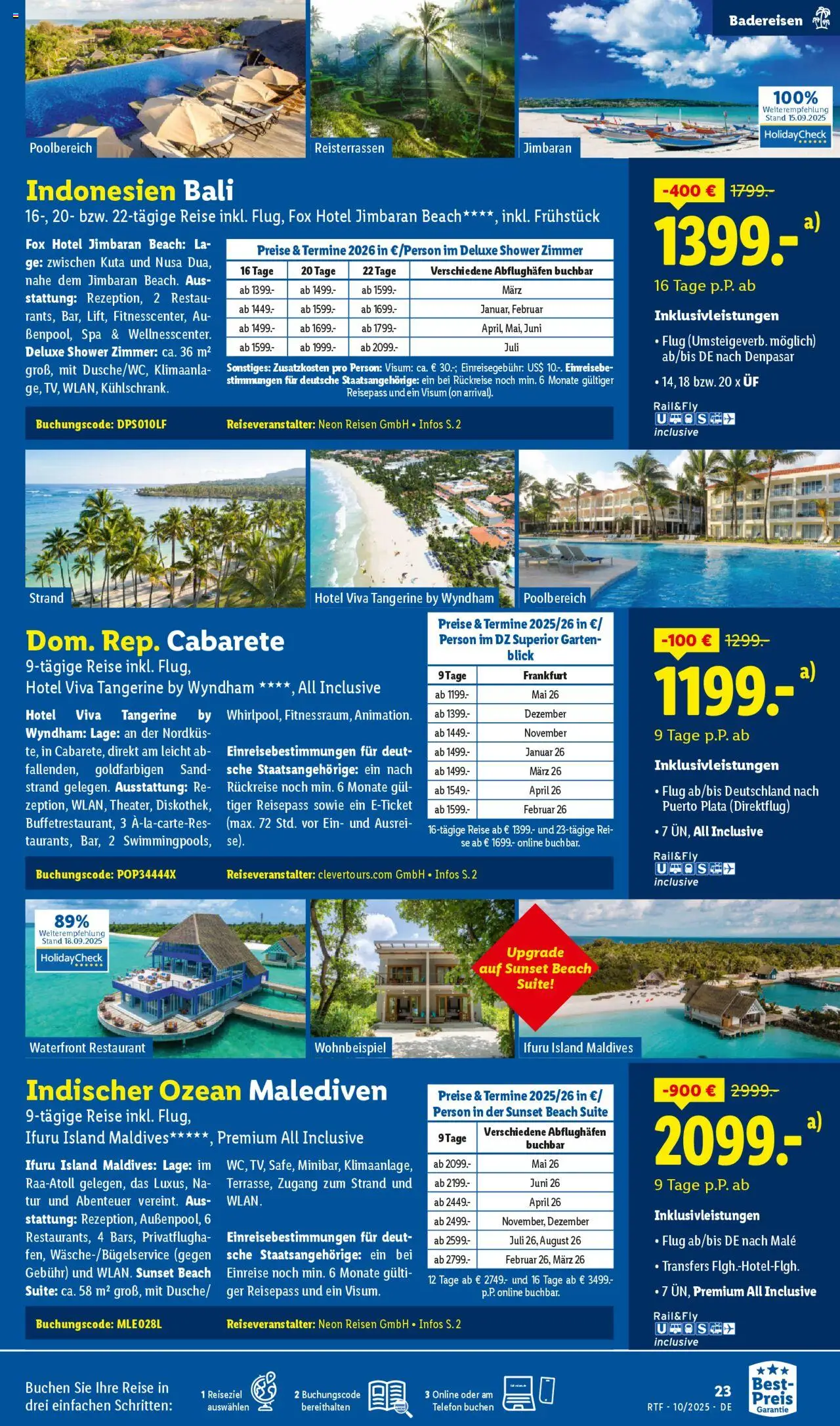 Lidl Reisen Oktober/November Reise-Highlights – gültig ab 13.10.2025 | Seite: 23 | Produkte: Tür, Telefon