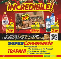 Anteprima del volantino SuperConveniente Trapani catalogo valido a partire dal 16.12.2025 | Pagina: 32 | Prodotti: Ammorbidente, smart TV, Olio, Lenzuola