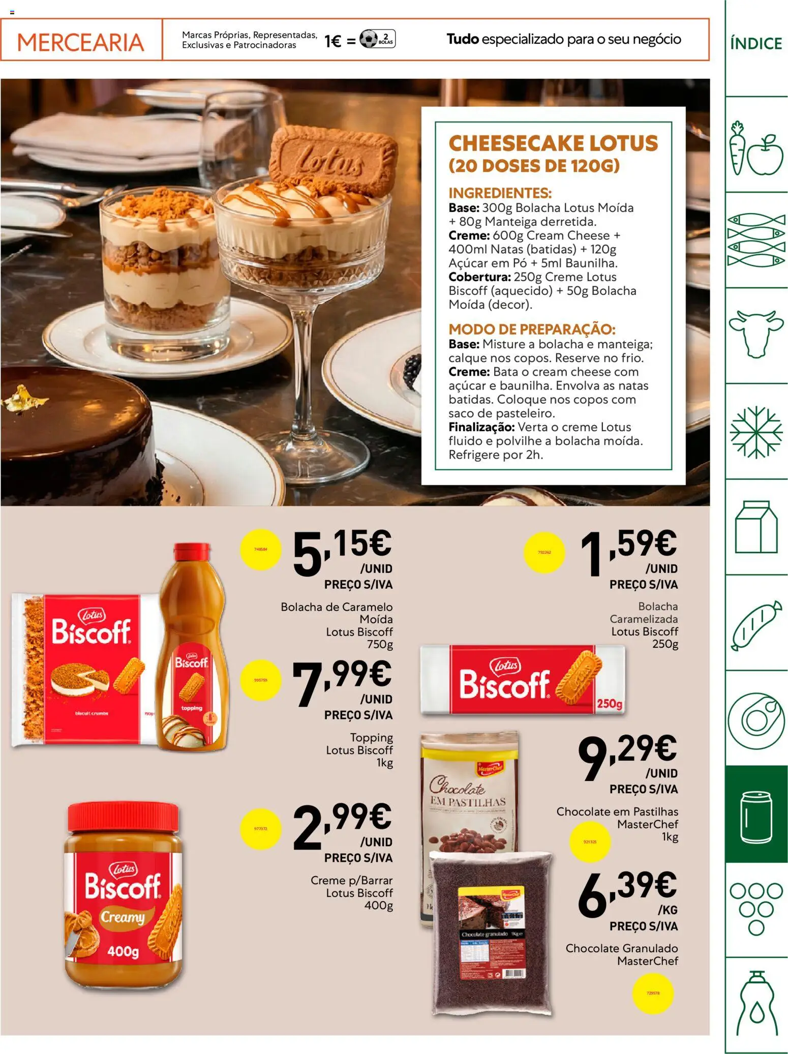 Recheio - Horeca Bons Negócios Madeira │ válido de 21.04.2026 | Página: 23 | Produtos: Cream cheese, Açúcar, Creme, Natas