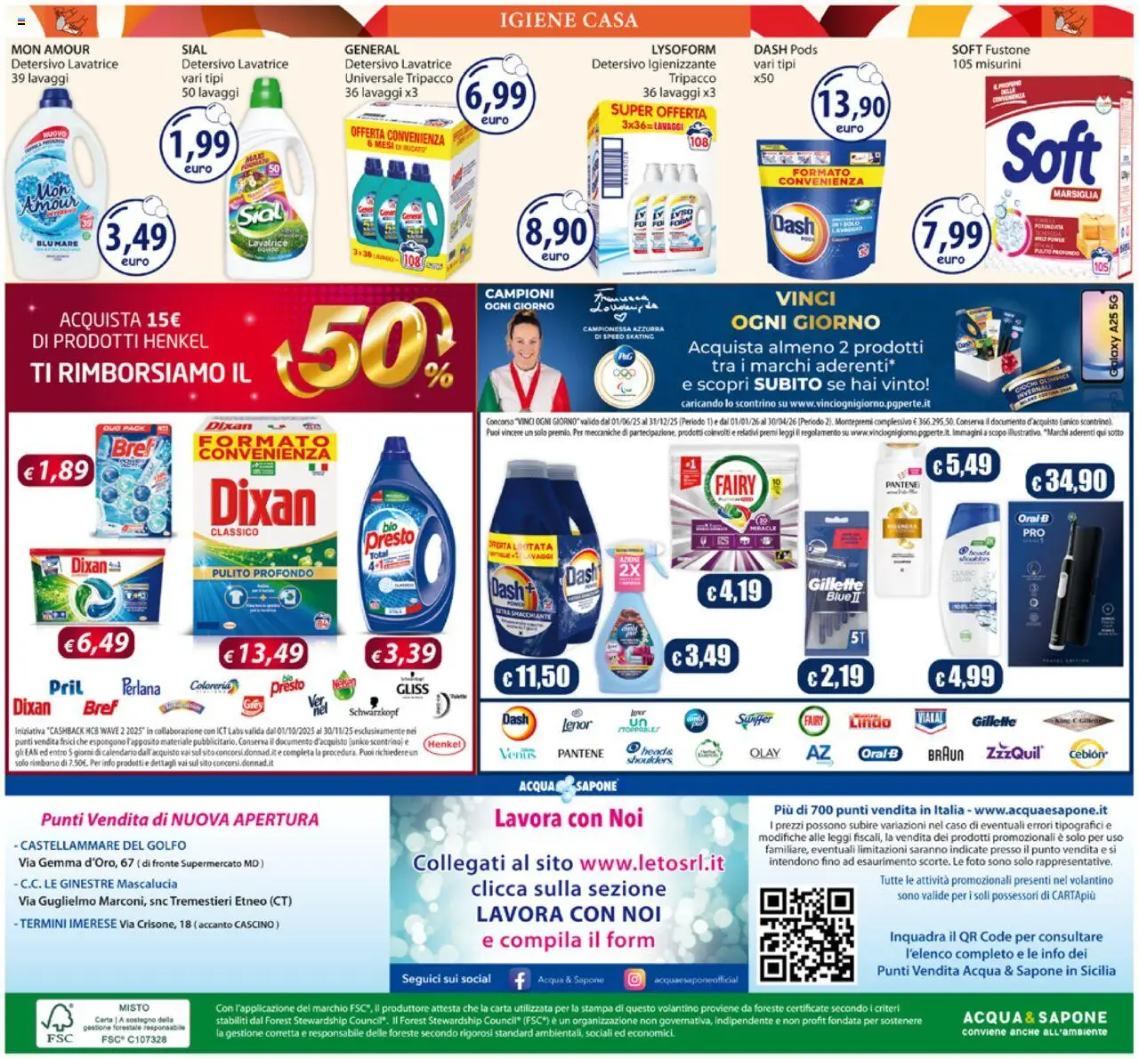 Volantino Acqua e Sapone del 06.10.2025 | Pagina: 20 | Prodotti: Sapone, Acqua, Lavatrice, Stampa