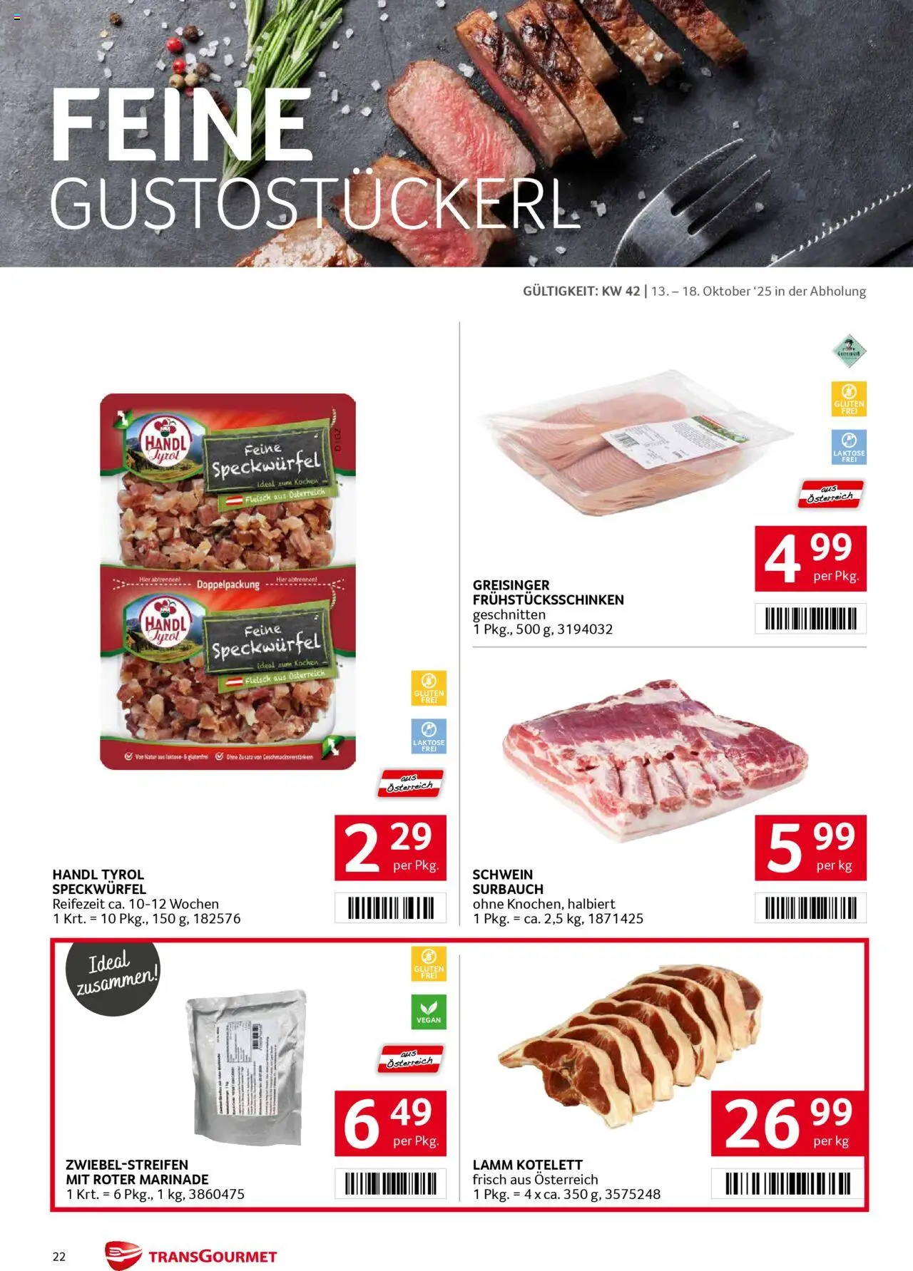 Transgourmet Flugblatt gültig ab 13.10.2025 | Seite: 22