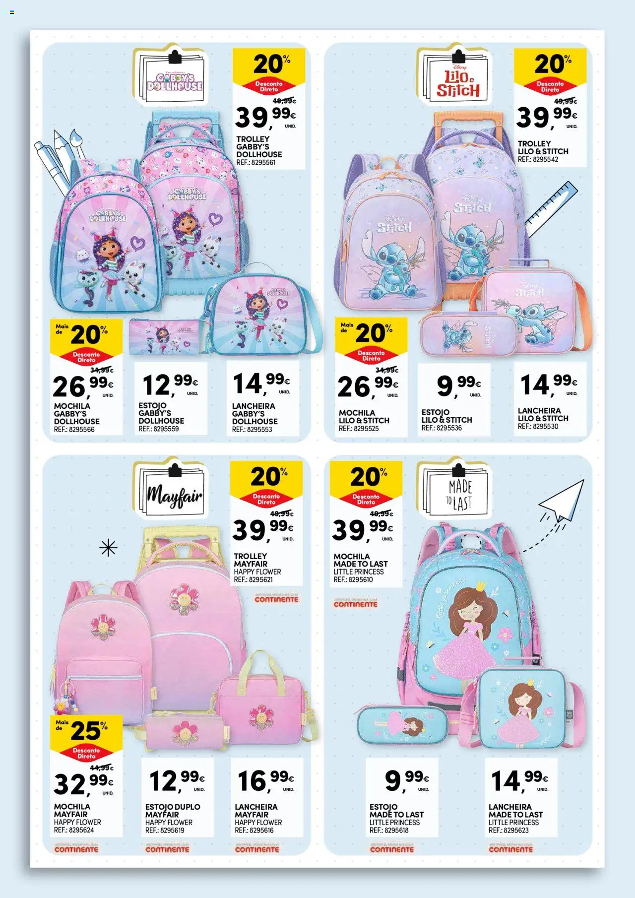 Continente - Regresso às Aulas: Regressamos com tudo │ válido de 12.08.2025 | Página: 16 | Produtos: Mochila