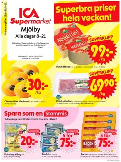 ICA Supermarket - Mjölby - Förhandsvisning av reklamblad från butik ICA Supermarket aktuell från 25.08.2025