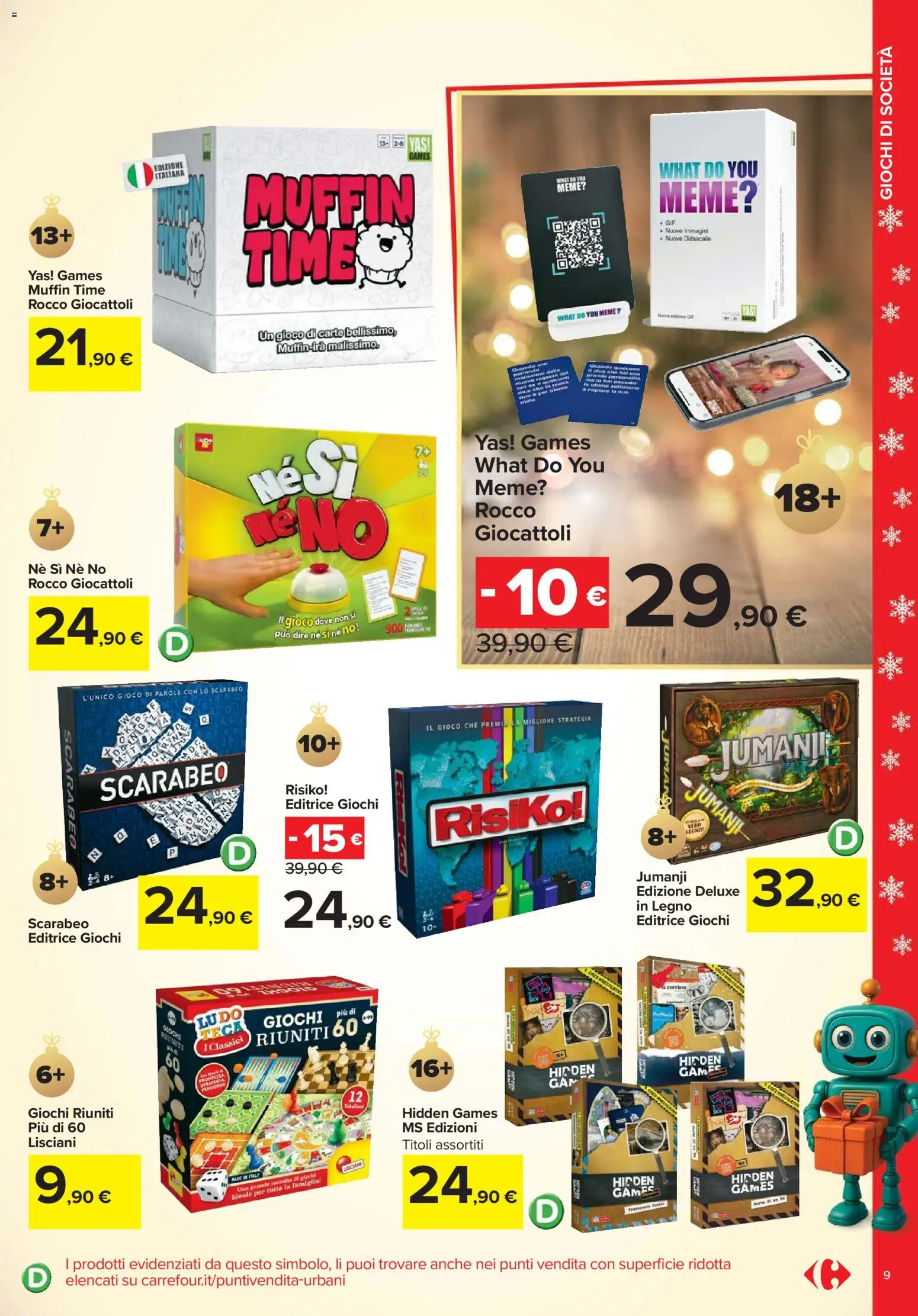 Volantino Carrefour del 24.10.2025 | Pagina: 9 | Prodotti: Muffin, Gioco