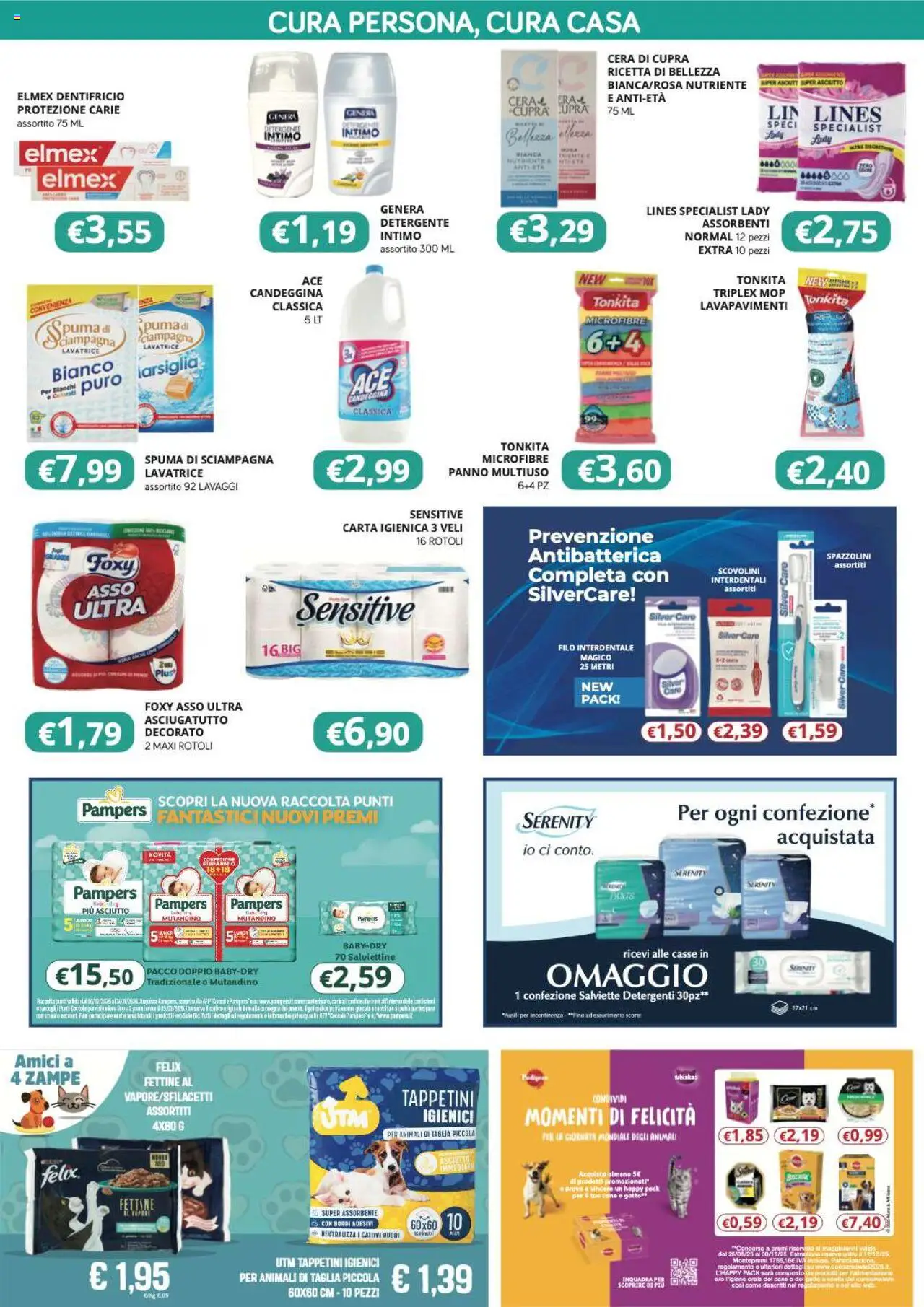 Volantino Visotto del 24.09.2025 | Pagina: 7 | Prodotti: Dentifricio, Detergente, Candeggina, Intimo