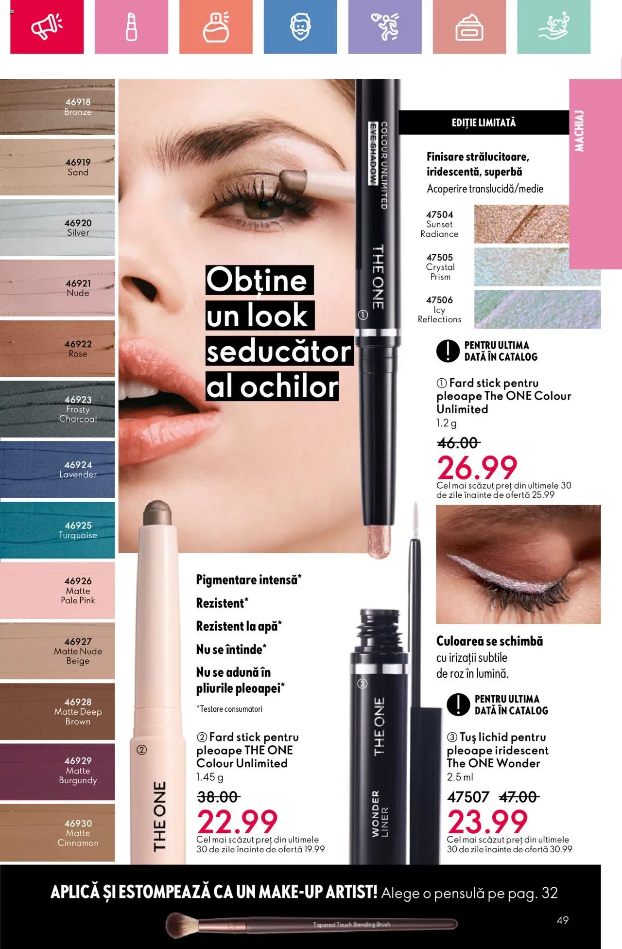Noul catalog Oriflame – valabil de la 06.07.2025 | Pagină: 49 | Produse: Machiaj