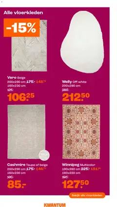 Kwantum - Folder - Voorbeeld van een folder van Kwantum, geldig van 27.10.2025 | Pagina: 2 | Producten: Vloerkleden
