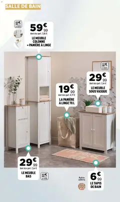 Centrakor - Prévisualisation de Centrakor catalogue Le blanc  valide à partir de 29.12.2025 | Page: 29 | Produits: Meuble, Tapis de bain, Tapis