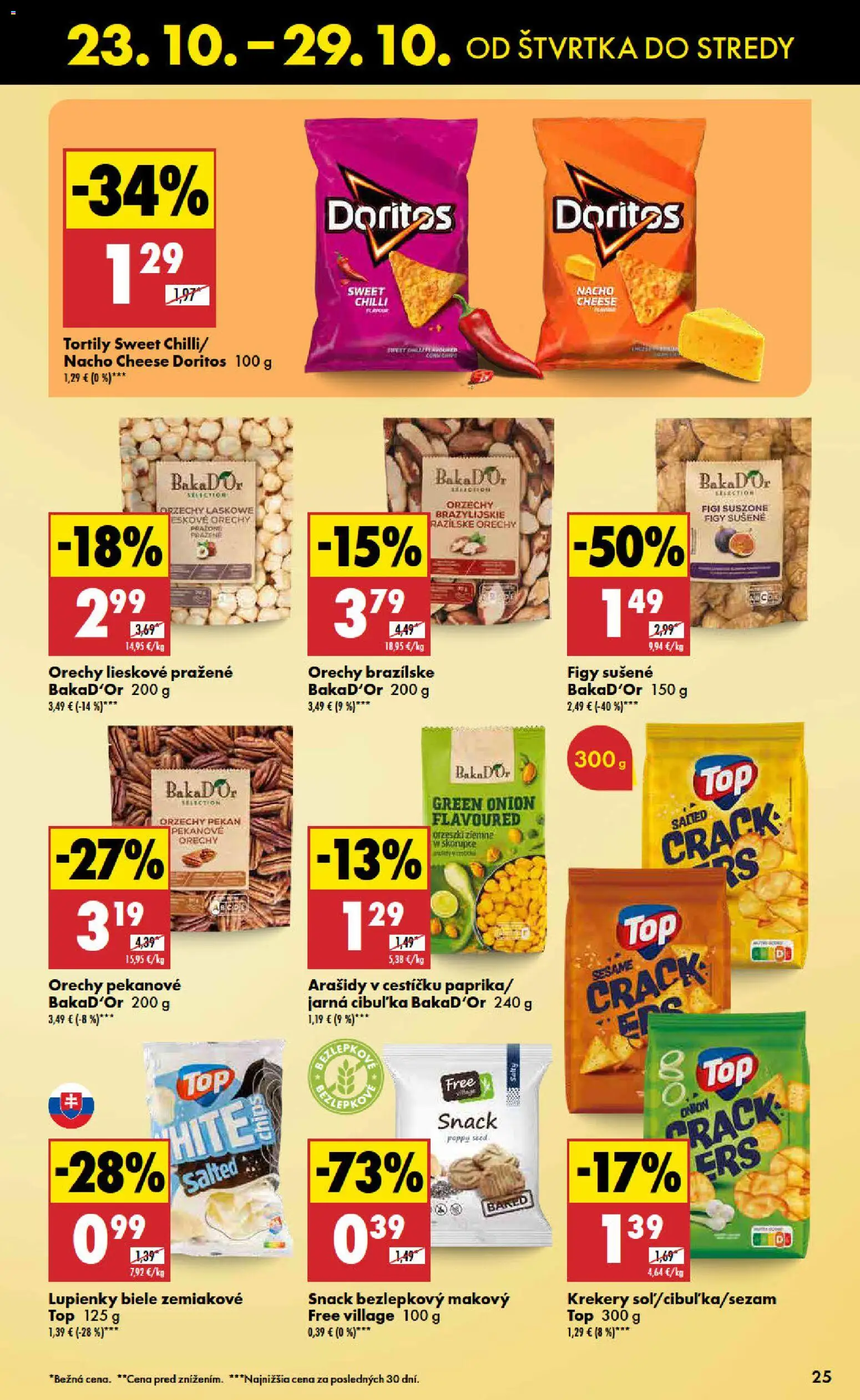 Nové Biedronka akcie – leták je platný od 23.10.2025 | Strana: 25 | Produkty: Jarná cibuľka, Chilli, Orechy, Arašidy